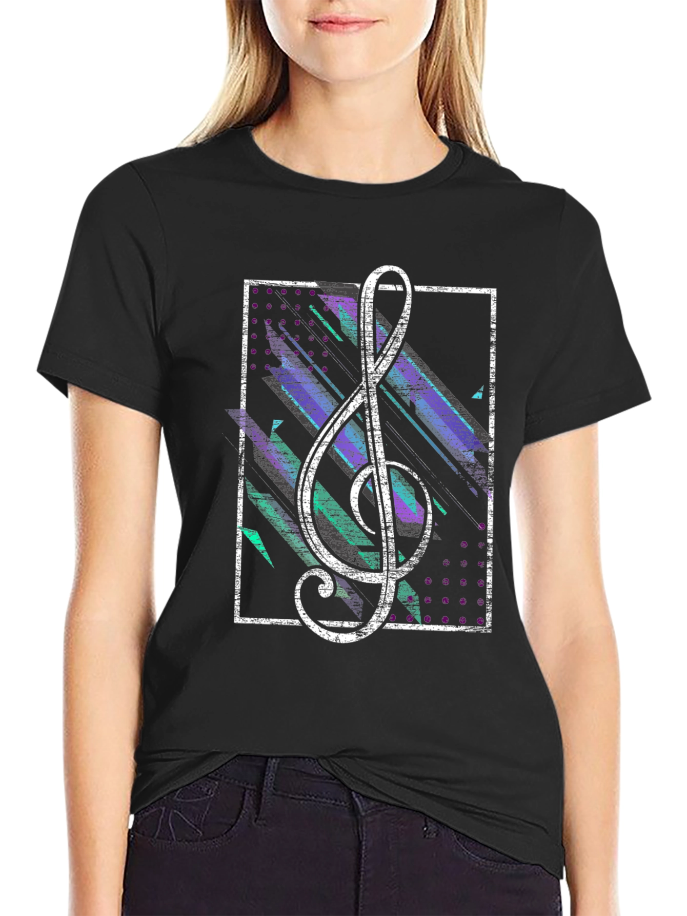 Treble Clef Graphic Tee - Music Lovers T-Shirt