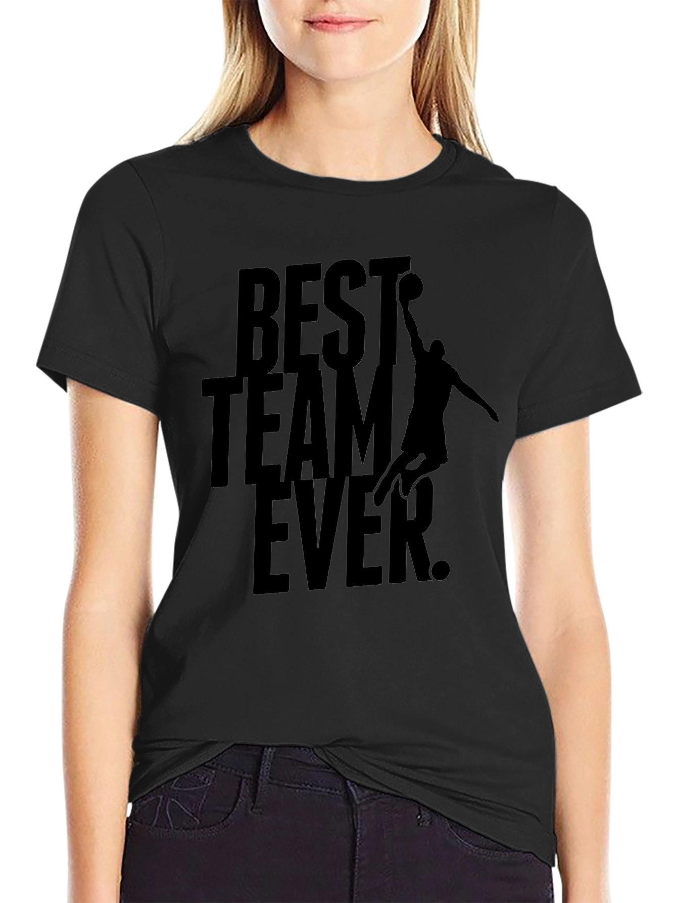 Best Team Ever Black Graphic Tee