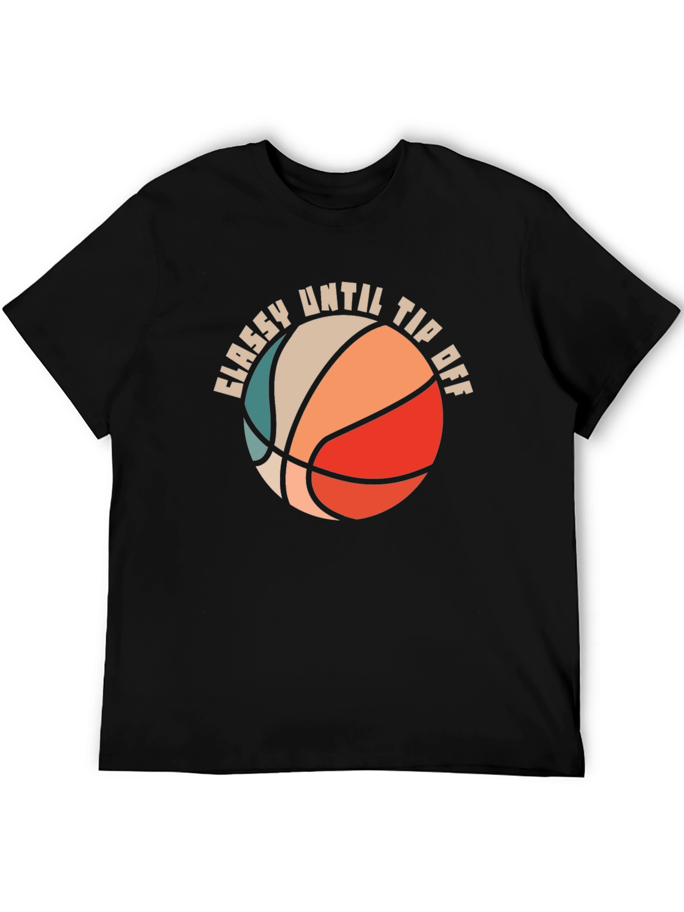 Classy Until Tip Off Basketball Graphic Tee
