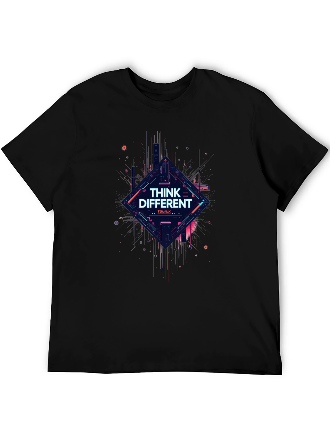 Think Different Graphic Tee - Mens Black T-Shirt
