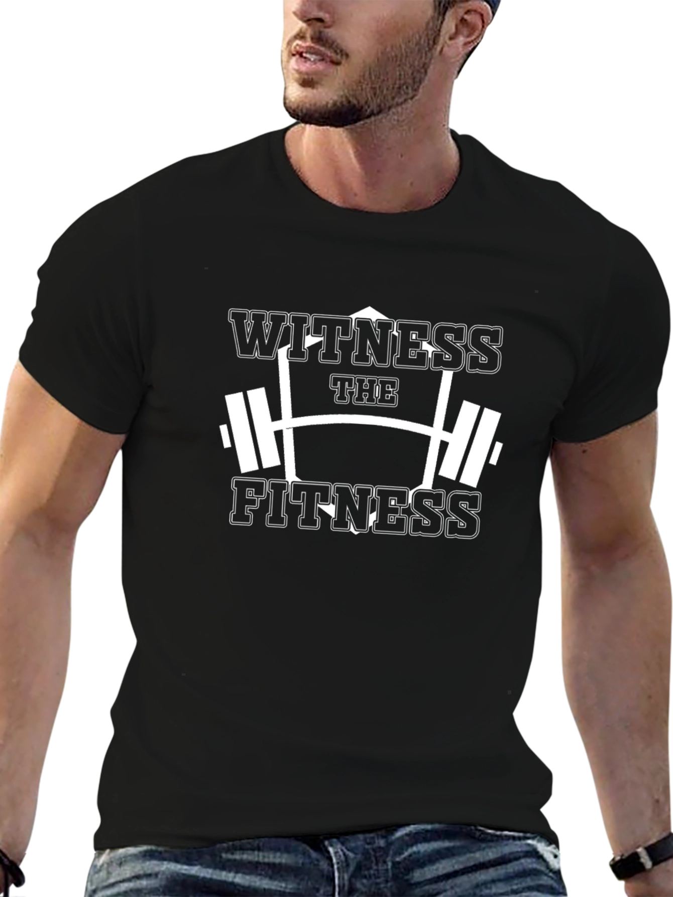 Witness the Fitness Black Graphic Tee