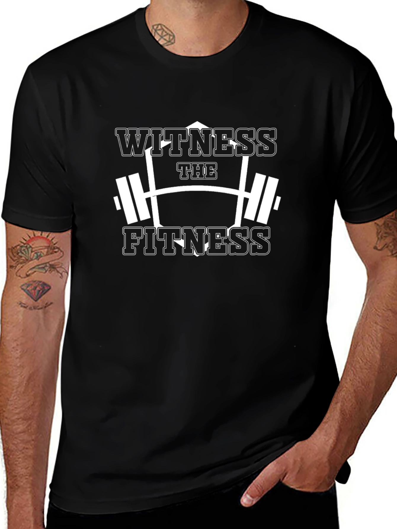 Witness the Fitness Black Graphic Tee