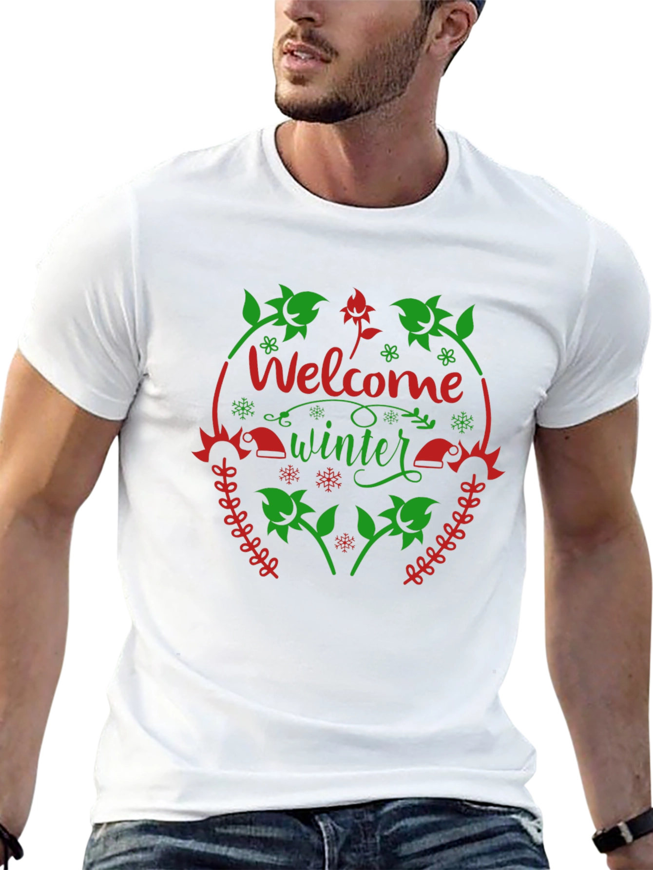 Welcome Winter Black T-Shirt