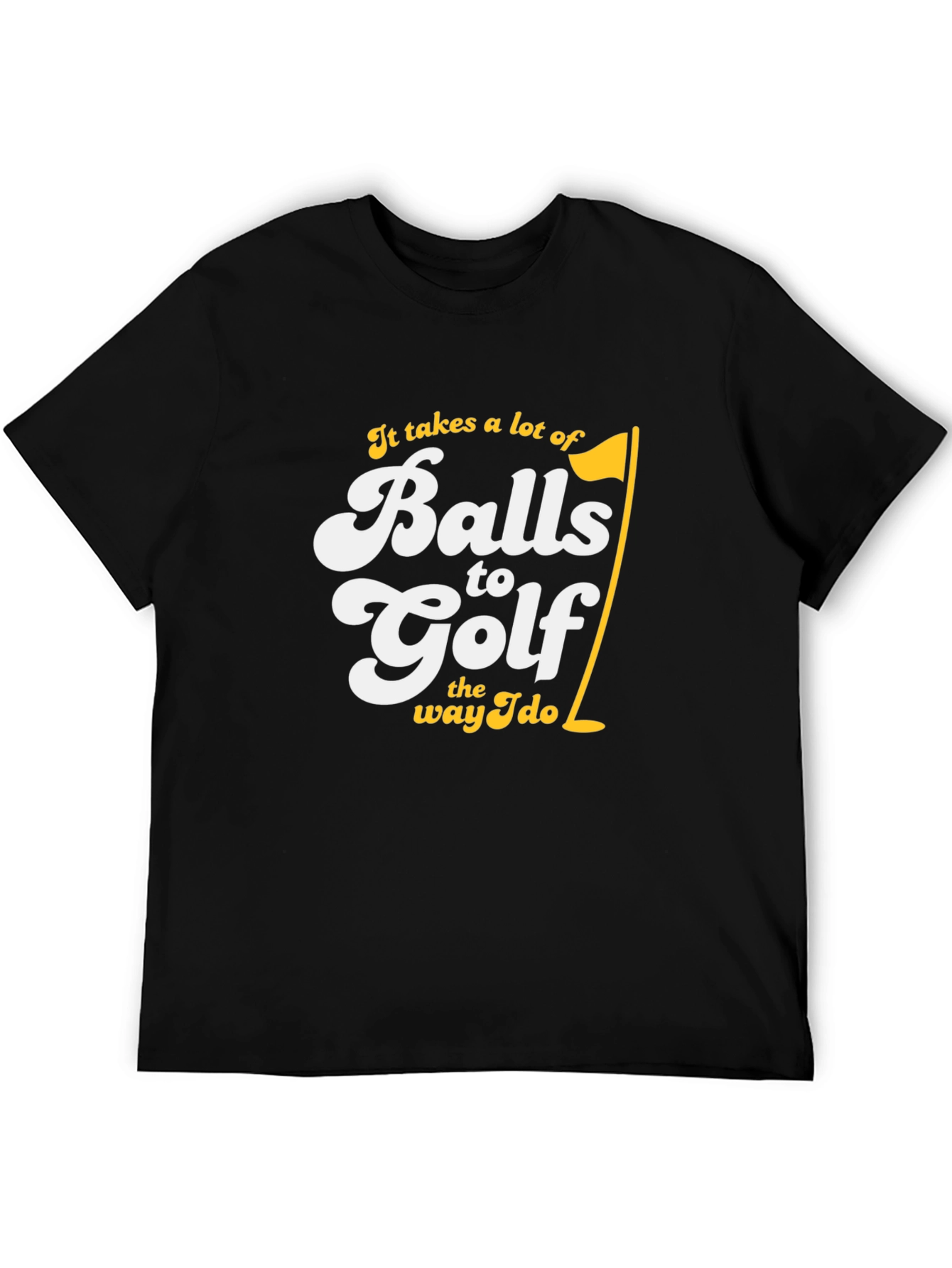 Balls to Golf Black T-Shirt