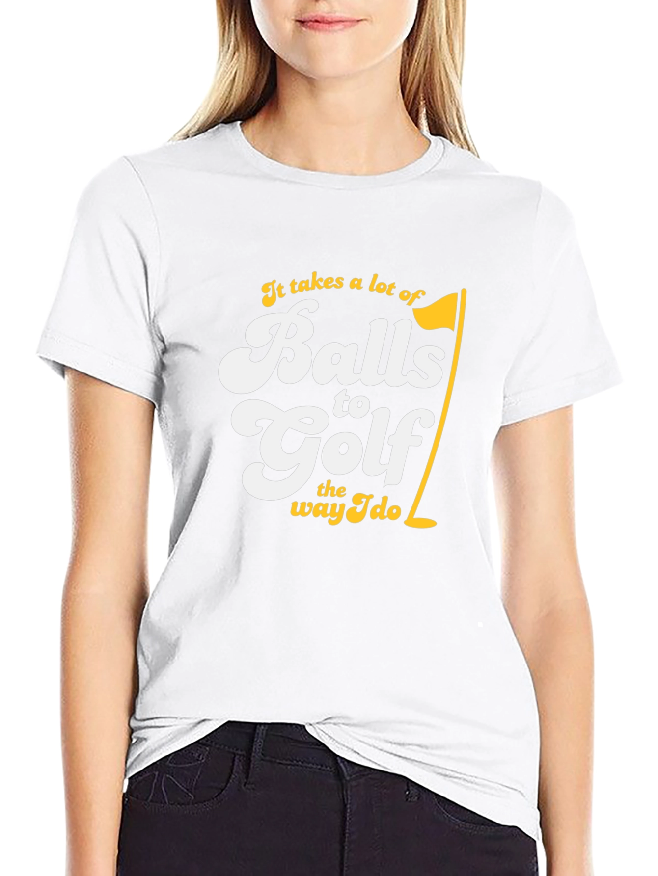 Balls to Golf Black T-Shirt
