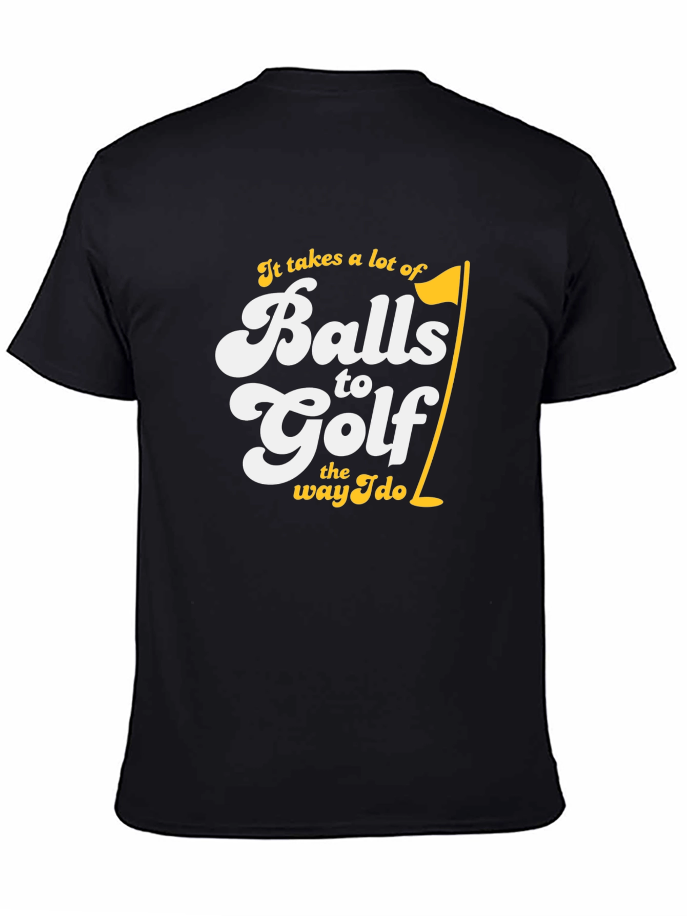 Balls to Golf Black T-Shirt