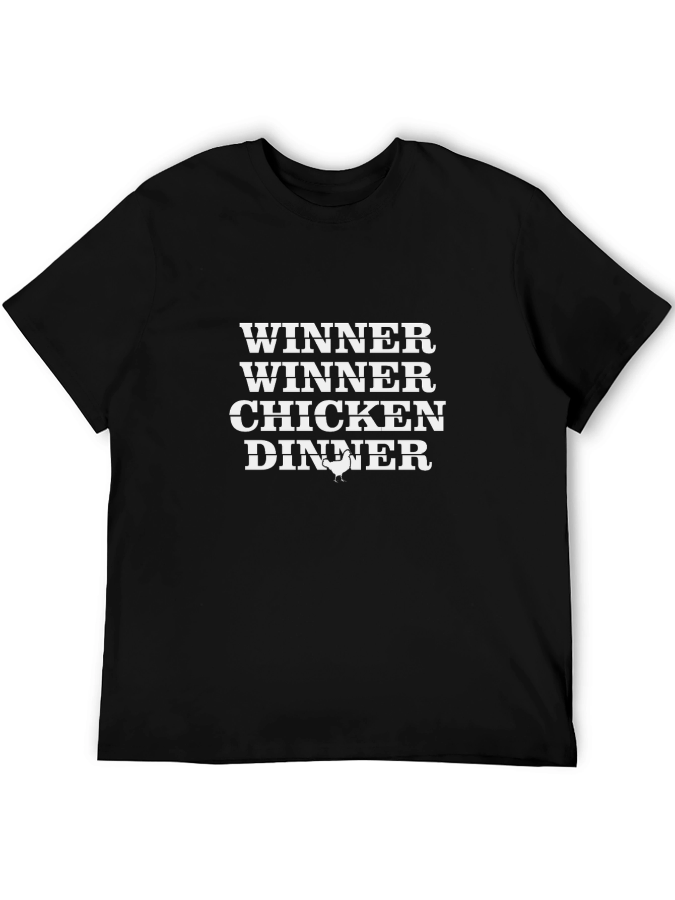 Winner Winner Chicken Dinner Black T-Shirt