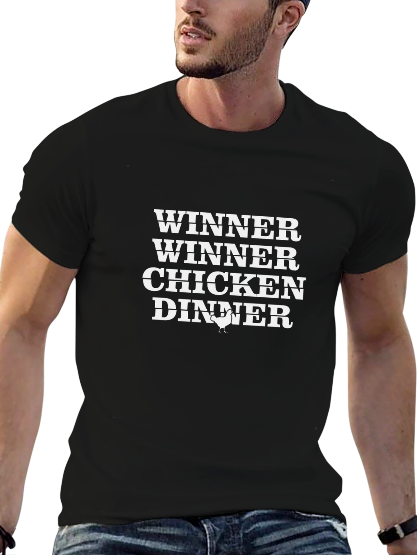 Winner Winner Chicken Dinner Black T-Shirt