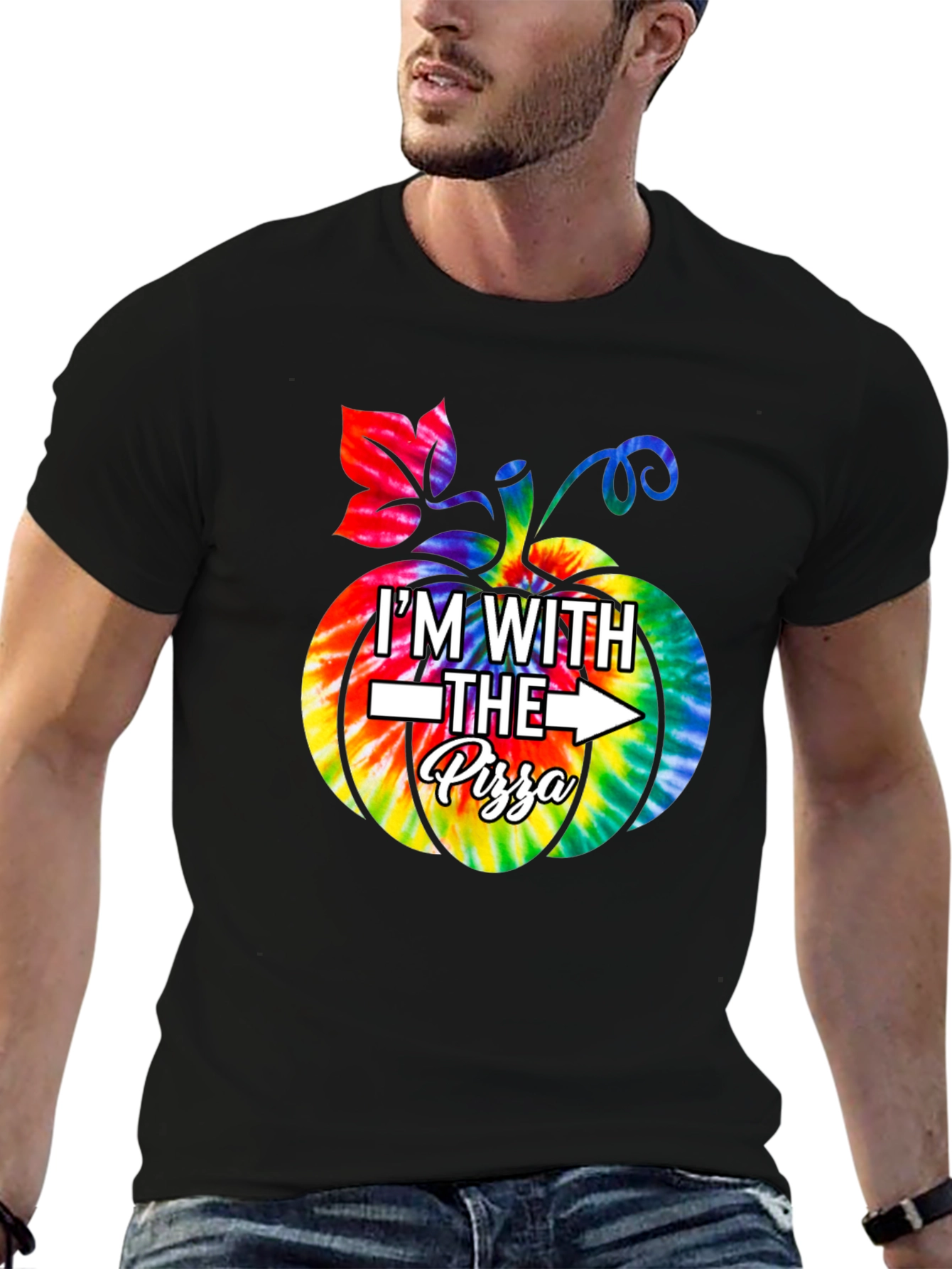 Im With The Pizza Halloween T-Shirt