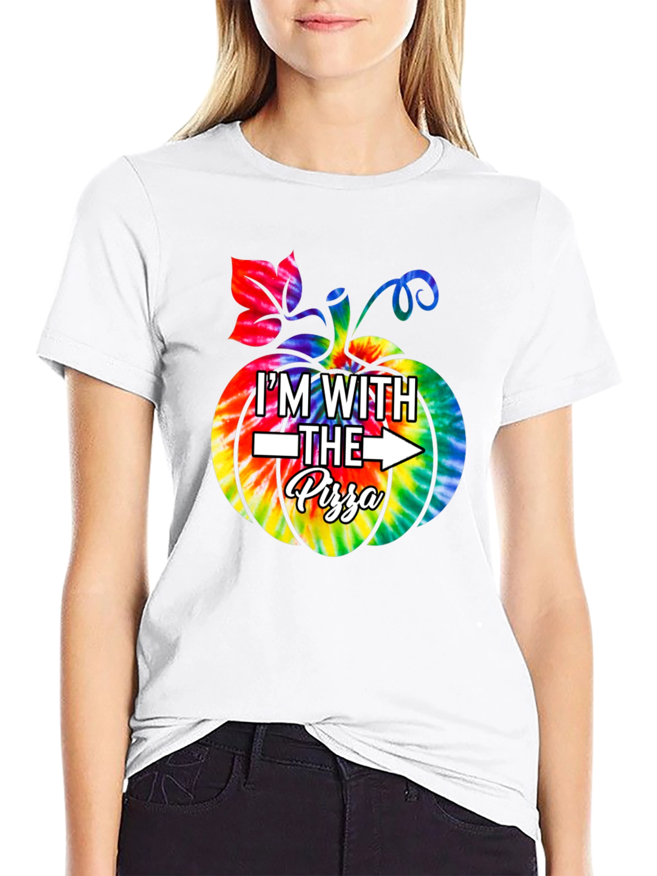 Im With The Pizza Halloween T-Shirt