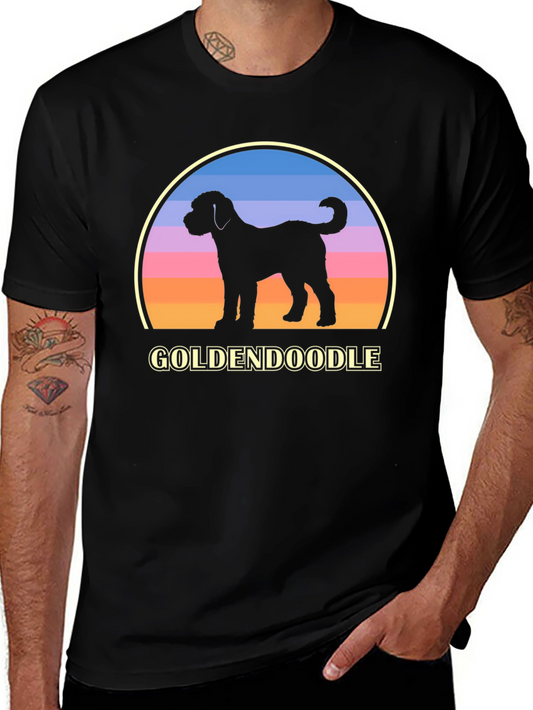 Goldendoodle Sunset T-Shirt Dog Lover Tee
