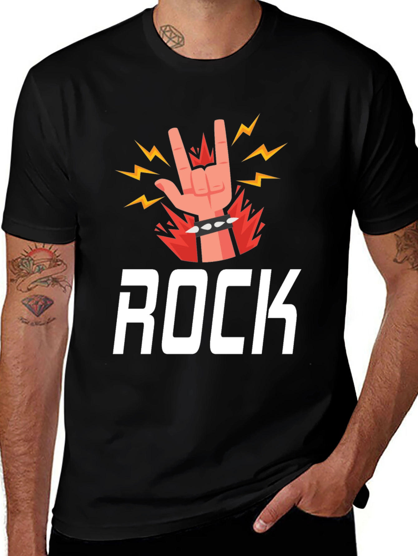 Rock Music Graphic Tee - Classic Black T-Shirt