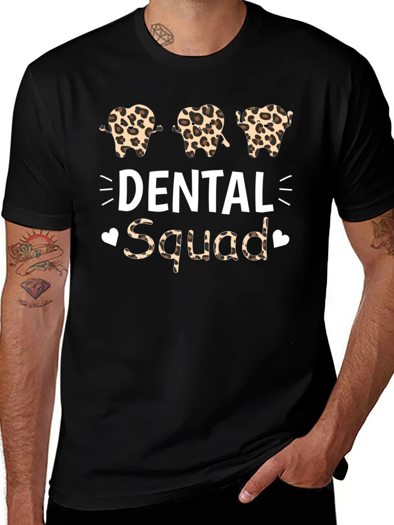 Dental Squad Leopard Print T-Shirt