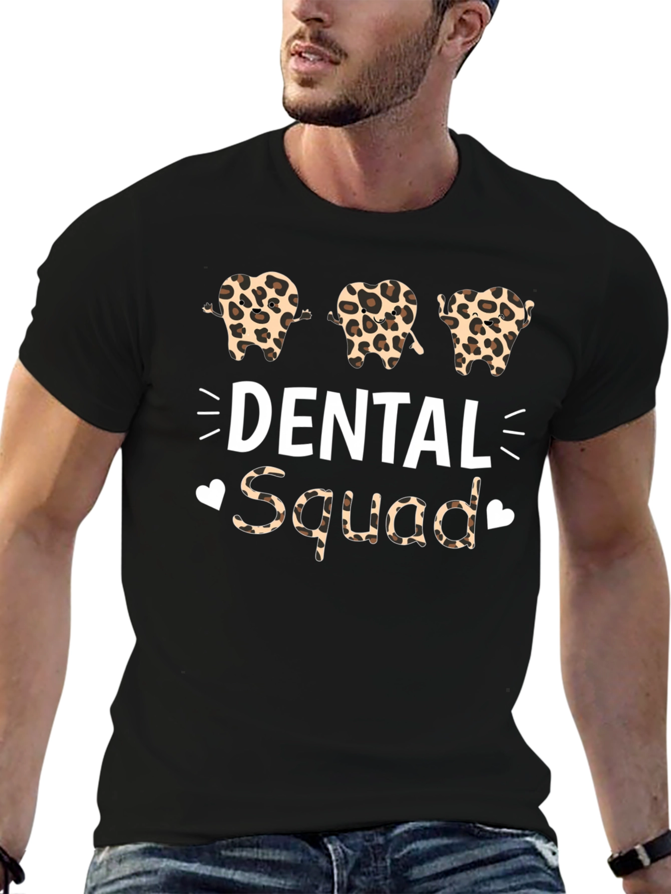 Dental Squad Leopard Print T-Shirt