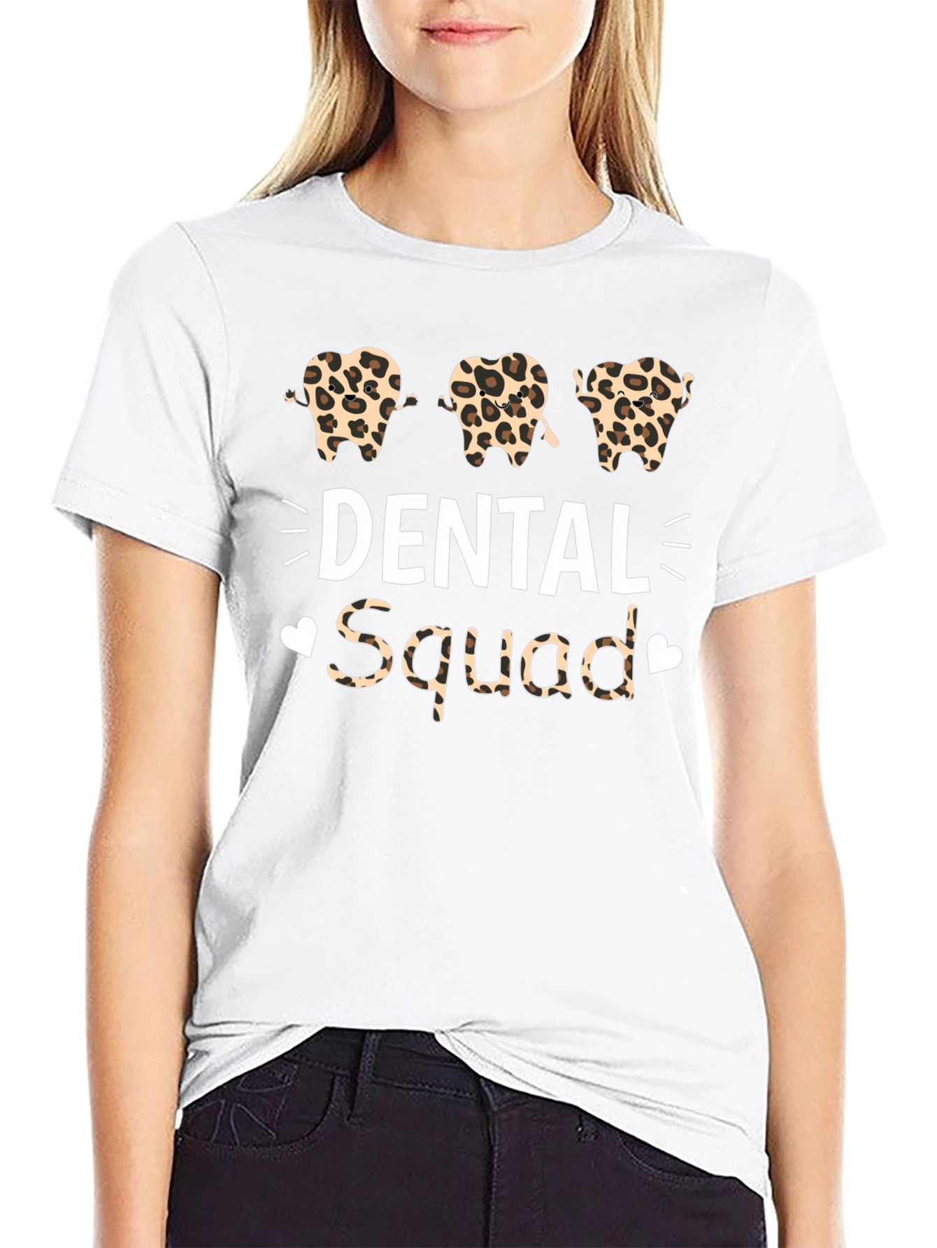 Dental Squad Leopard Print T-Shirt