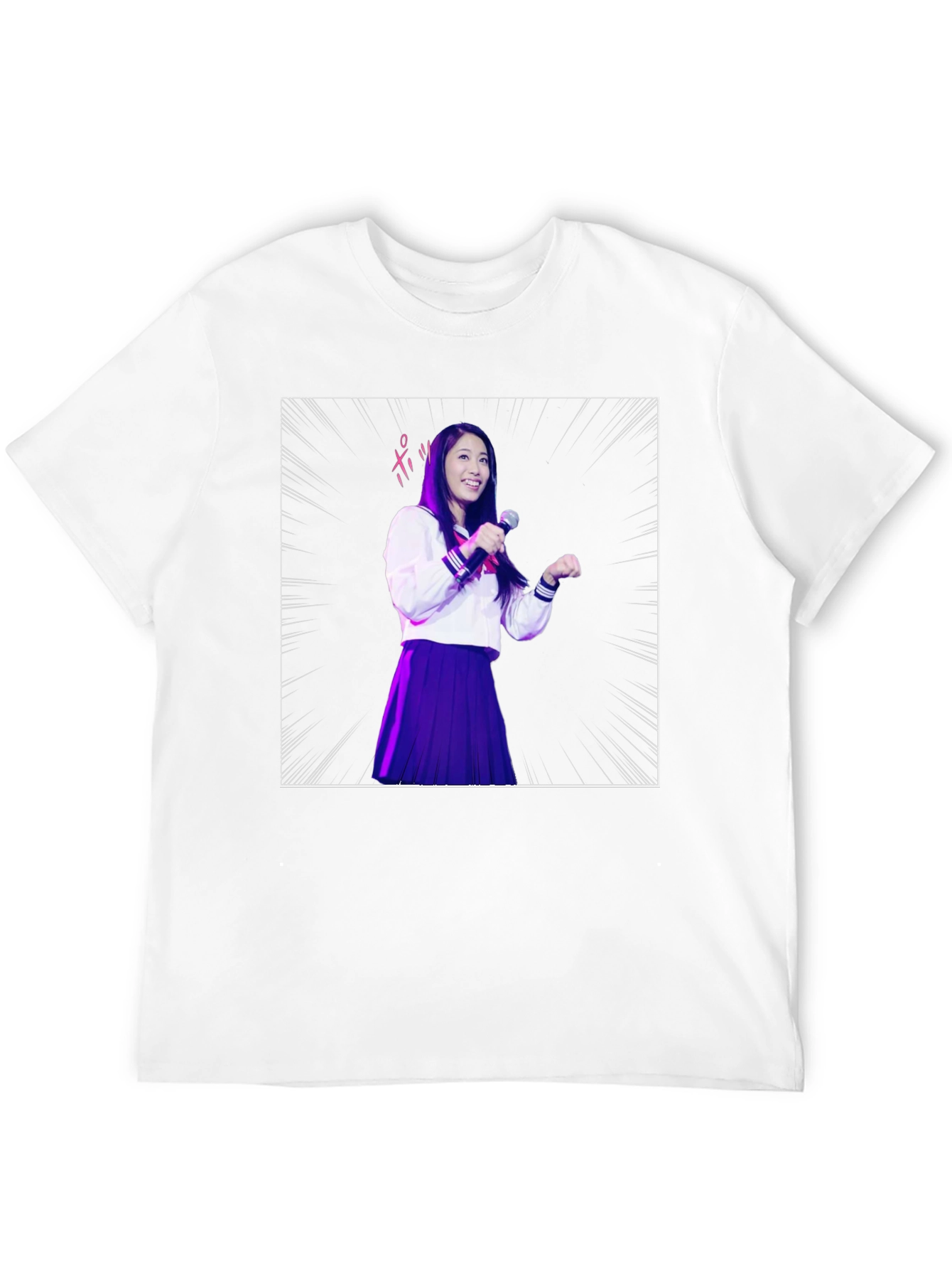 Anime Girl Graphic T-Shirt - Unique Manga Design