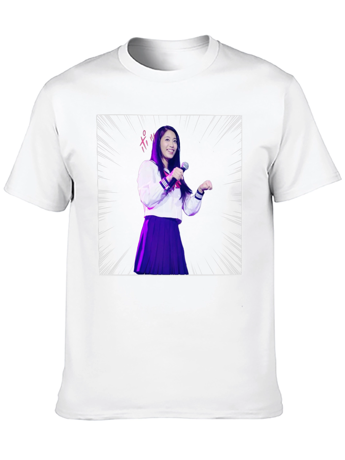 Anime Girl Graphic T-Shirt - Unique Manga Design