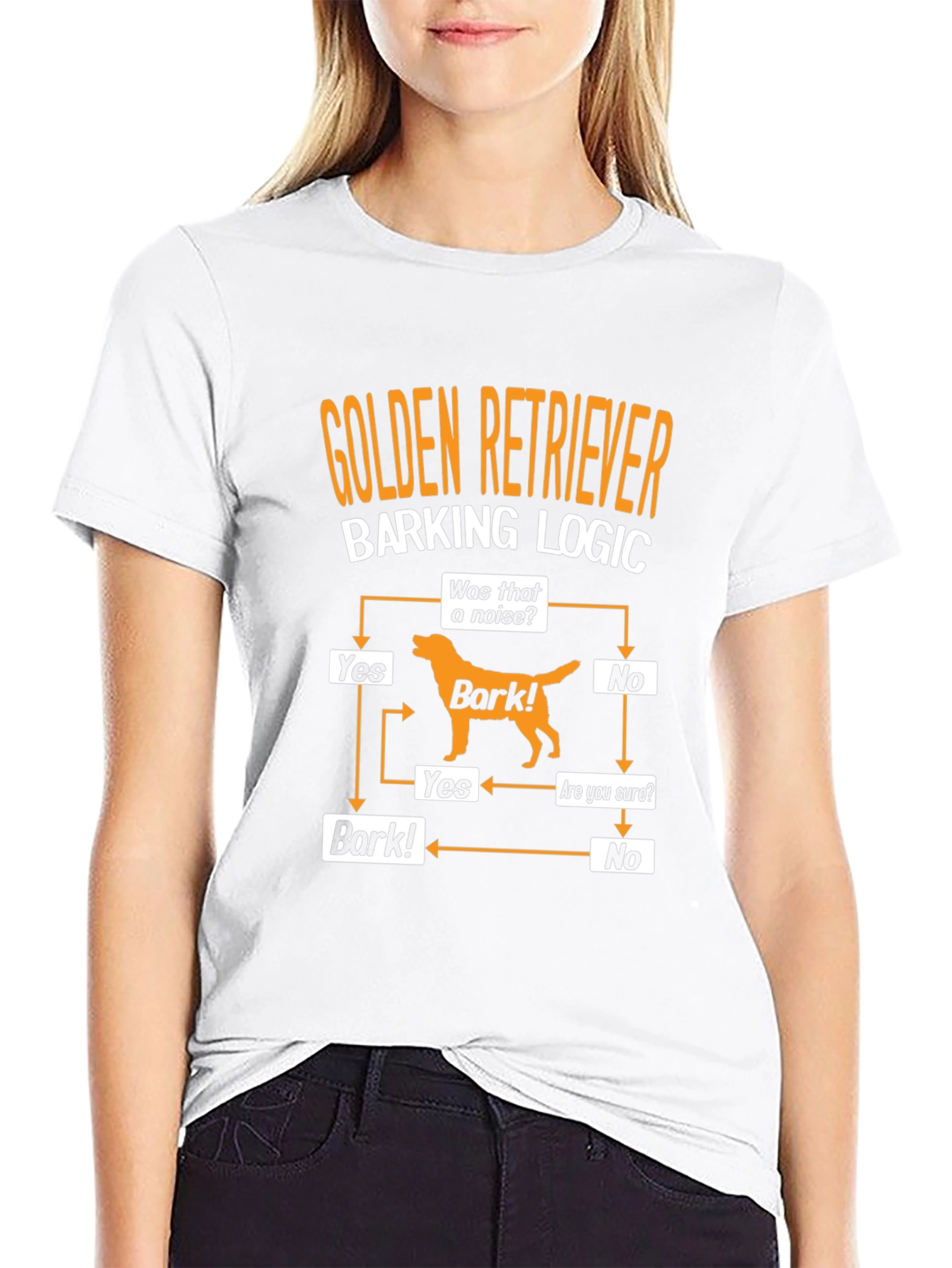 Golden Retriever Barking Logic T-Shirt