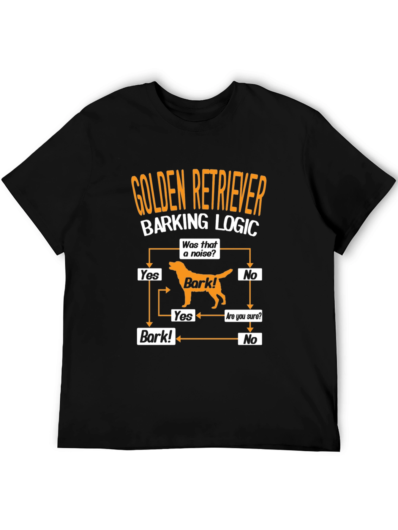 Golden Retriever Barking Logic T-Shirt