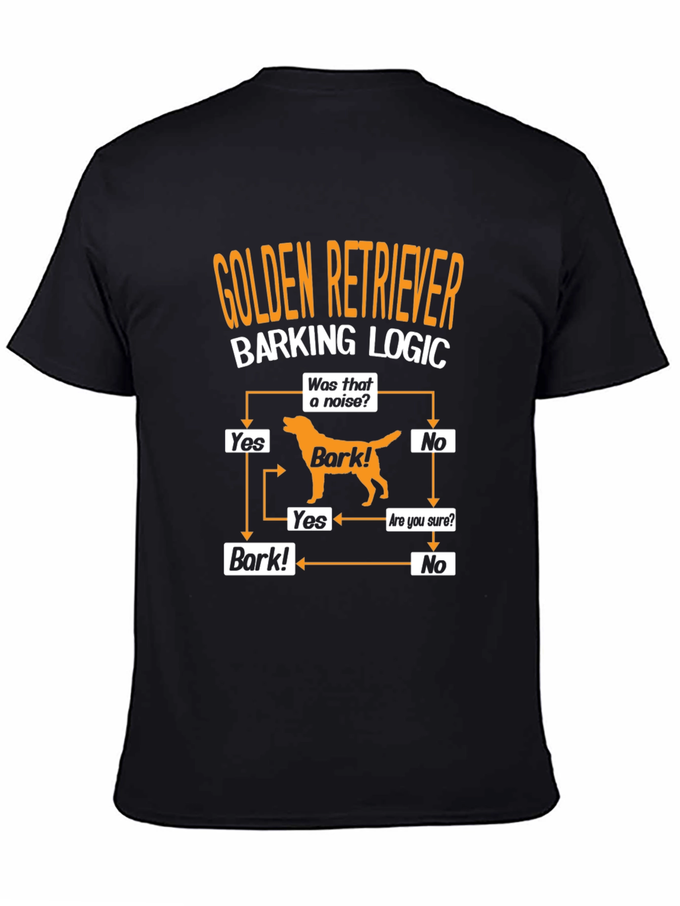Golden Retriever Barking Logic T-Shirt