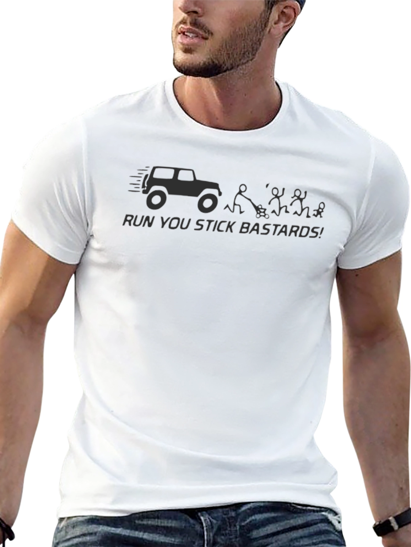 Run You Stick Bastards Black T-Shirt