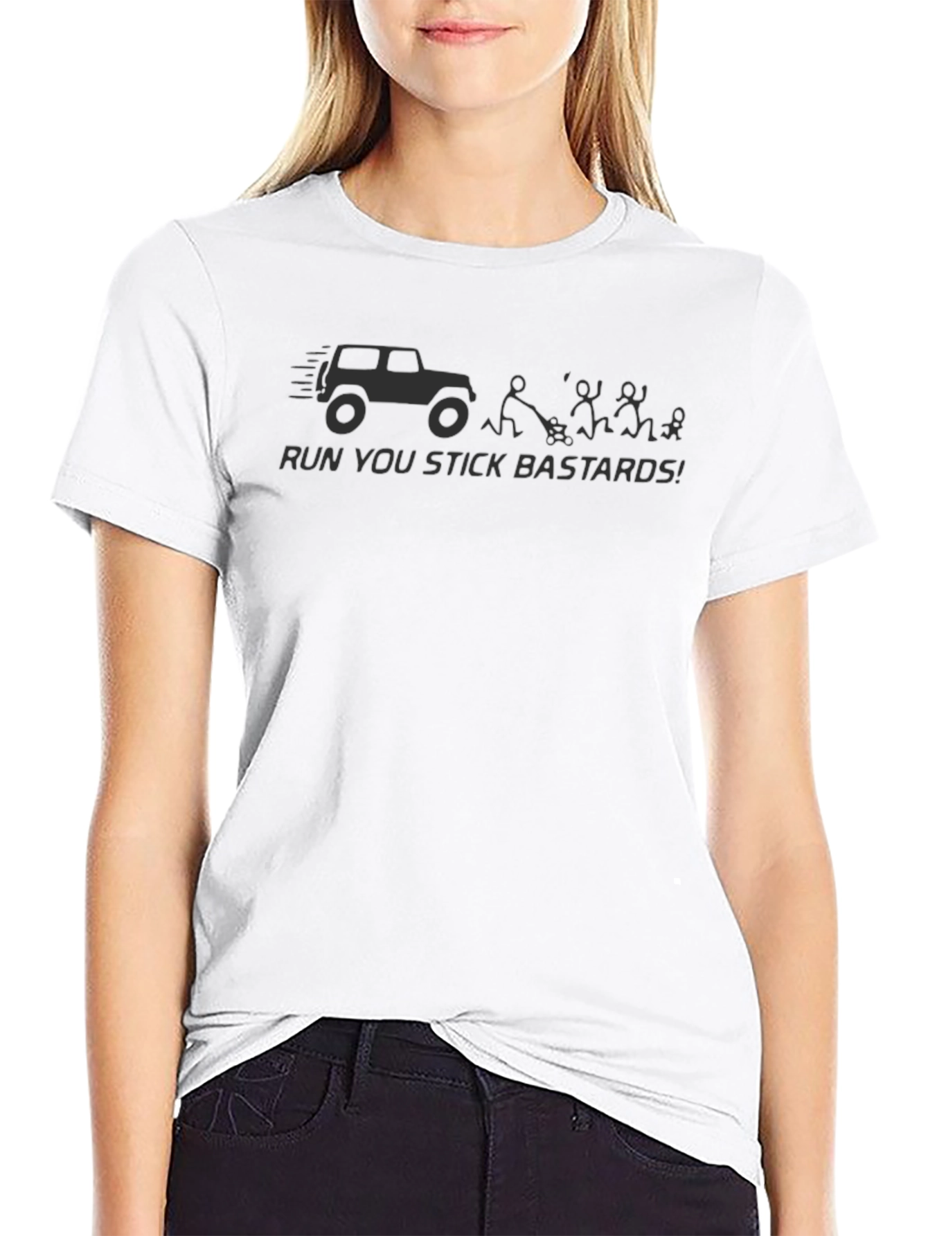 Run You Stick Bastards Black T-Shirt