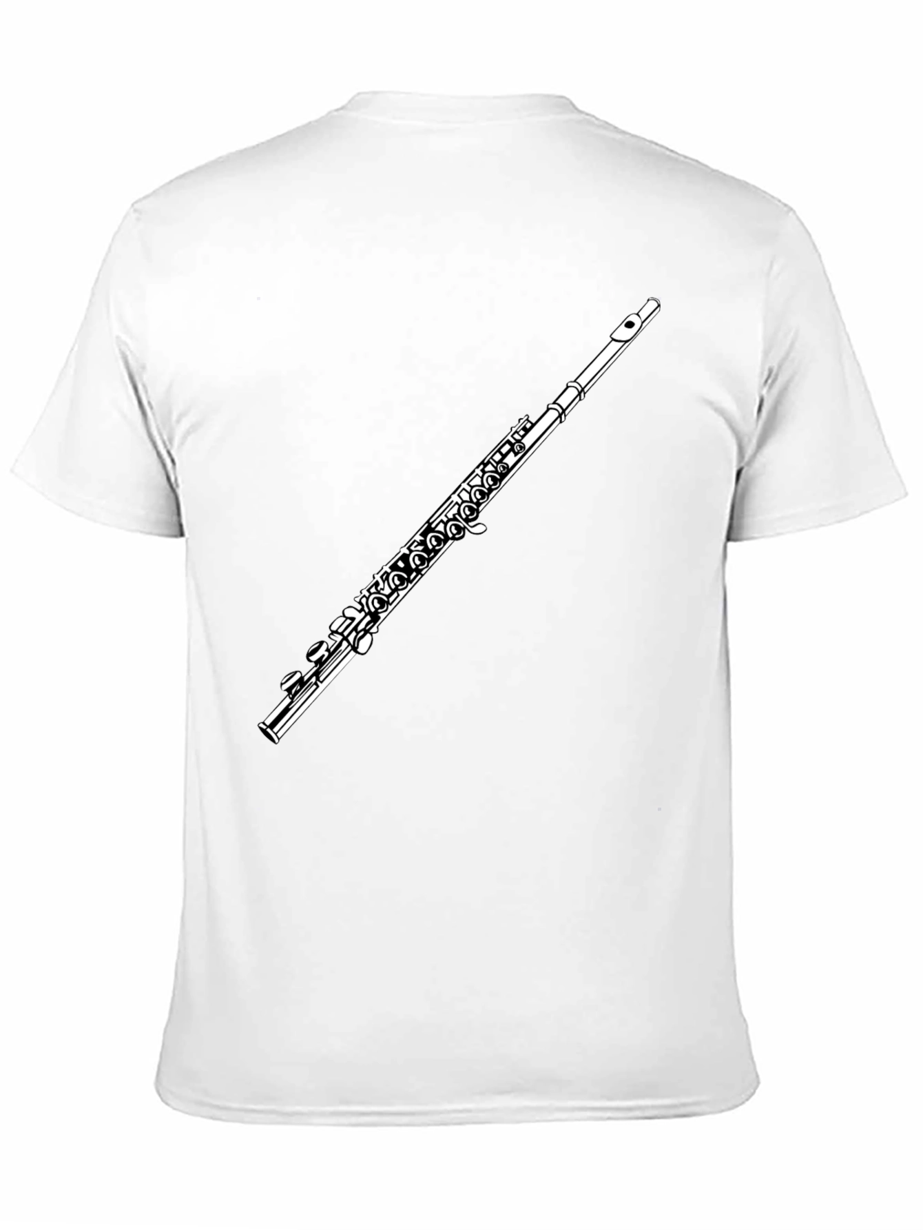 Flute Graphic Tee - Musical Instrument Shirt