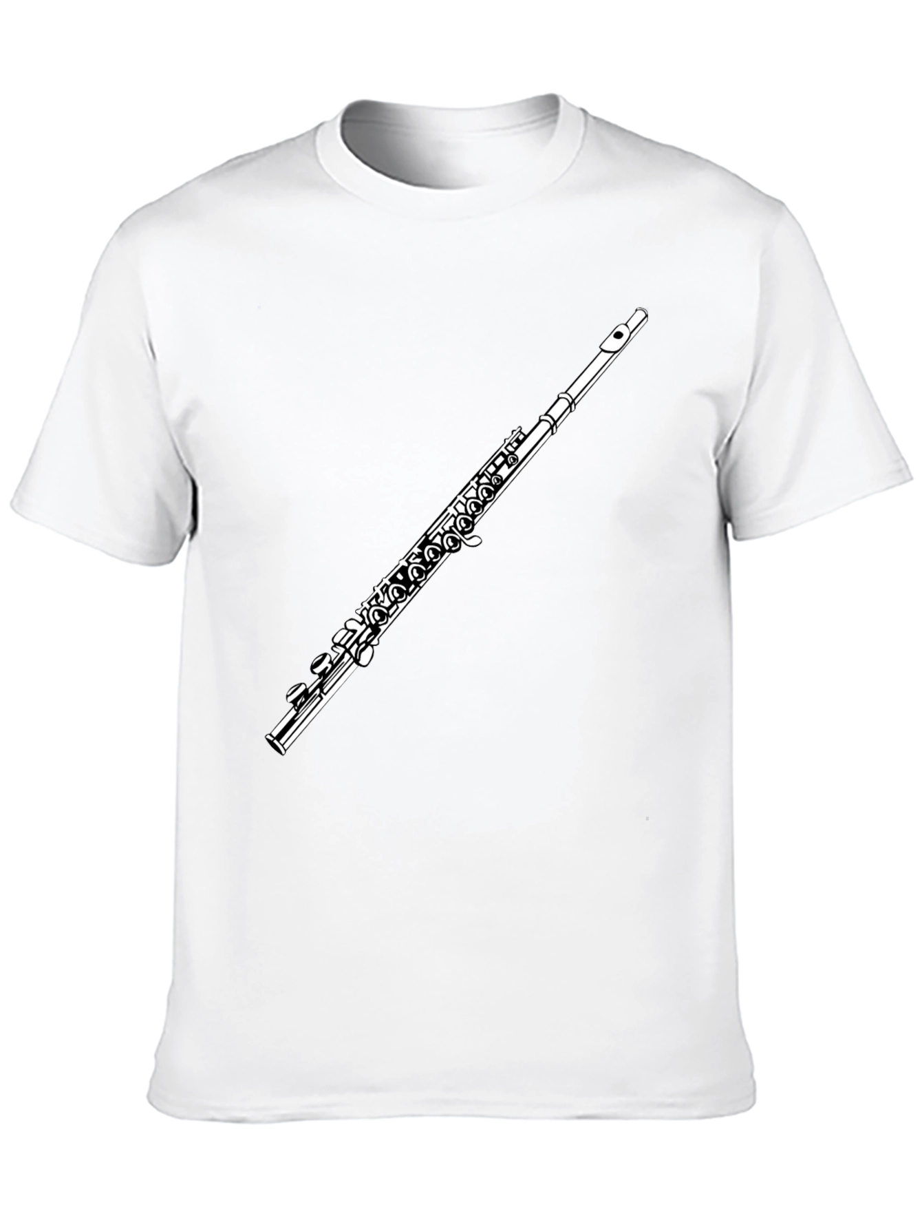 Flute Graphic Tee - Musical Instrument Shirt