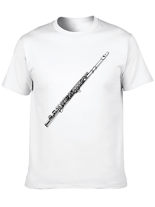 Flute Graphic Tee - Musical Instrument Shirt