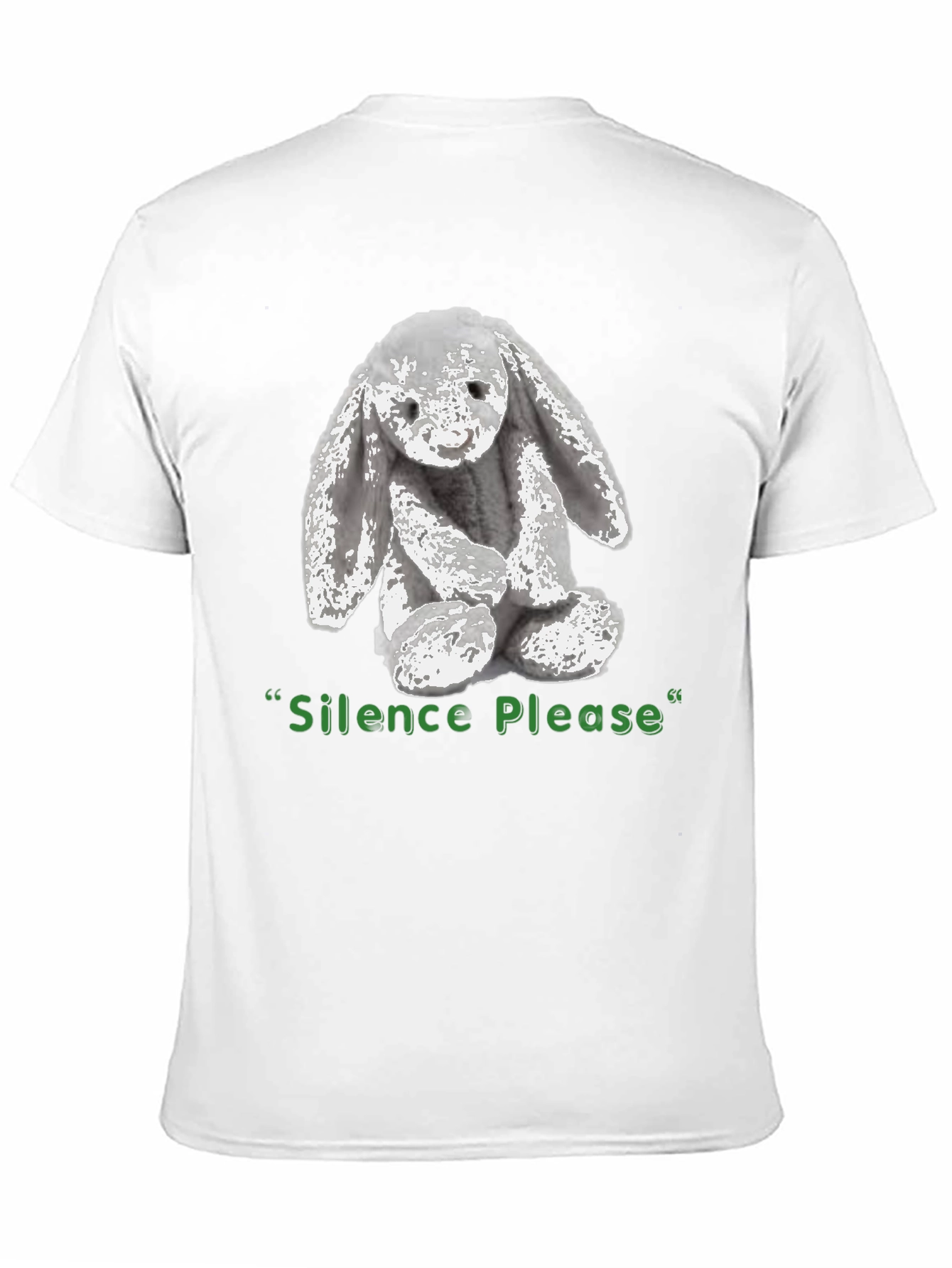Silence Please Bunny Graphic Tee - Soft & Stylish