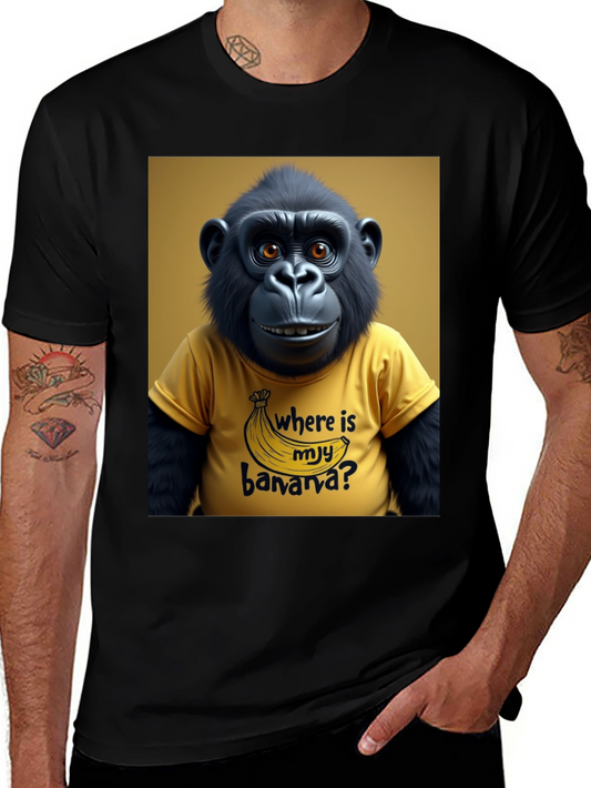 Funny Gorilla T-Shirt - Where is my banana? Design