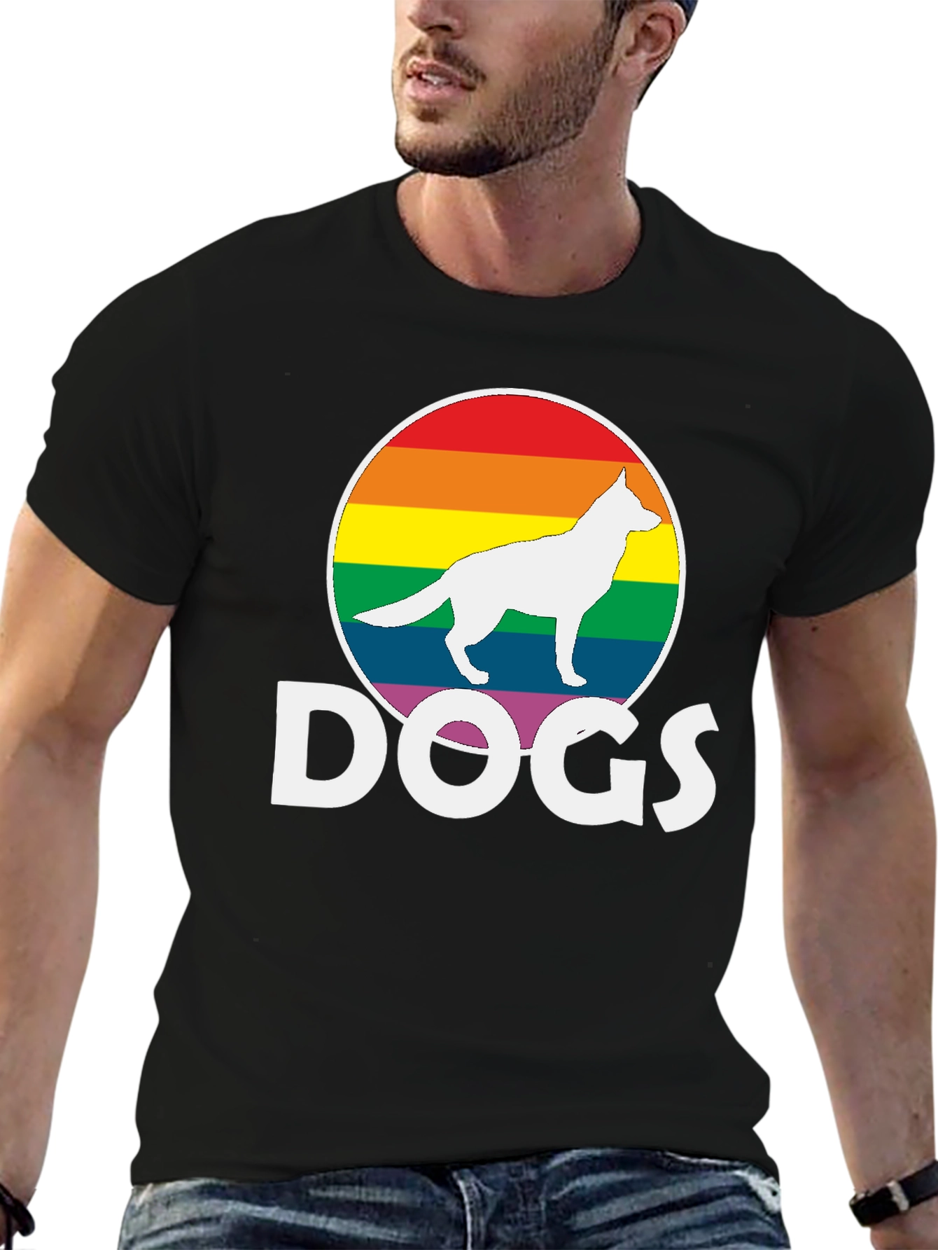 Rainbow Dog Lover Tee