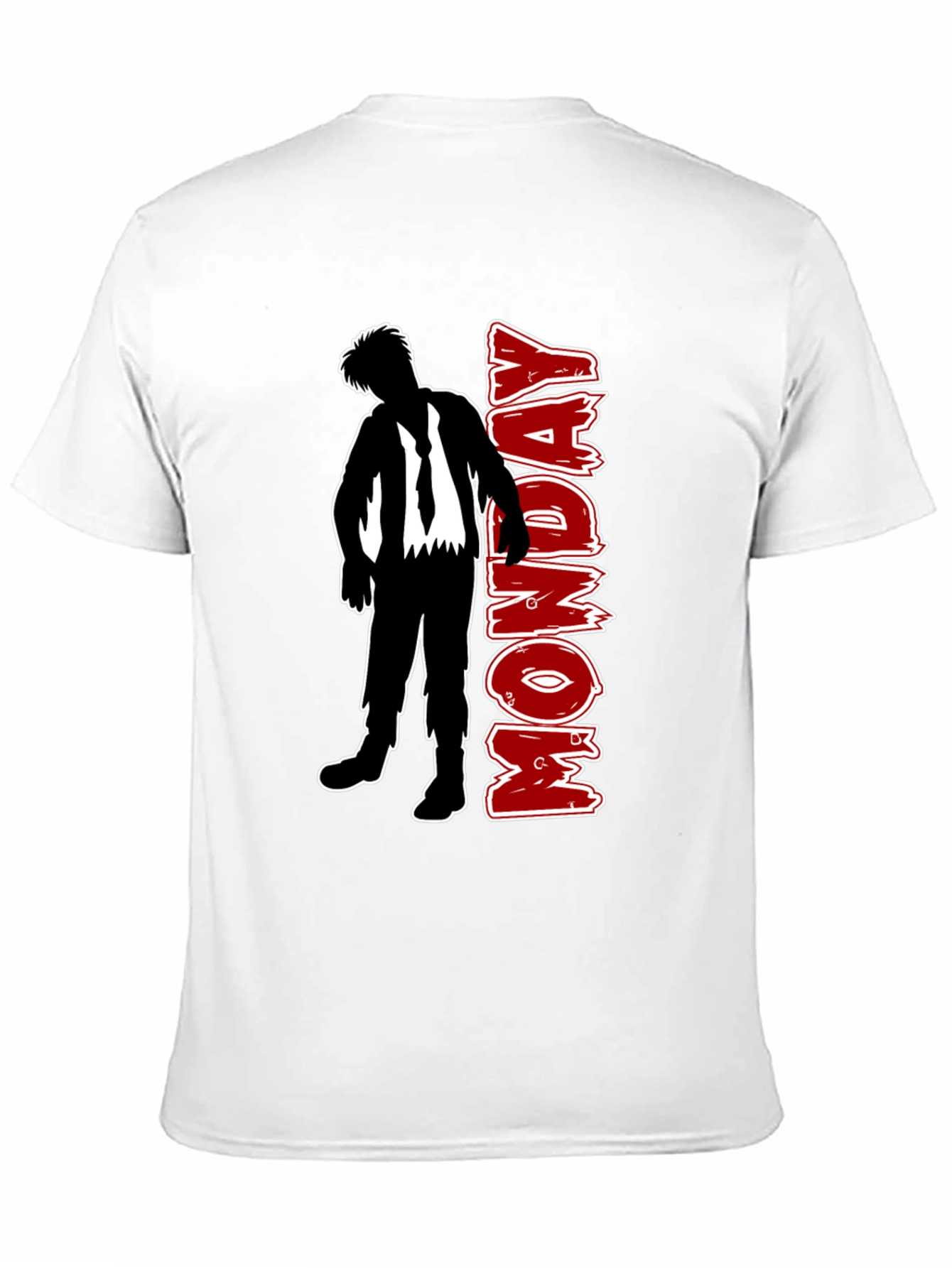 Monday Zombie Graphic Tee - Black Crew Neck