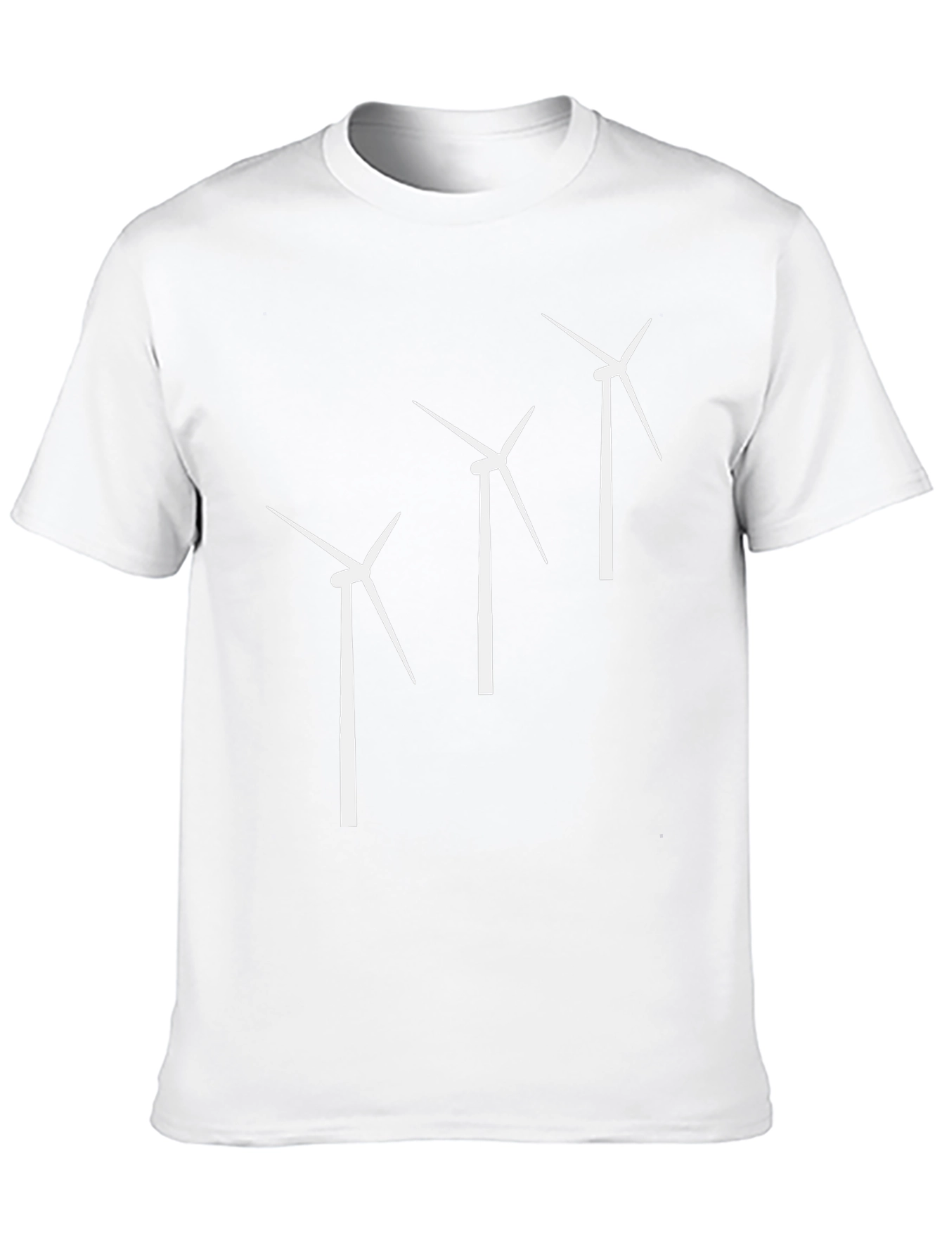 Wind Turbine Graphic Tee - Sustainable Style