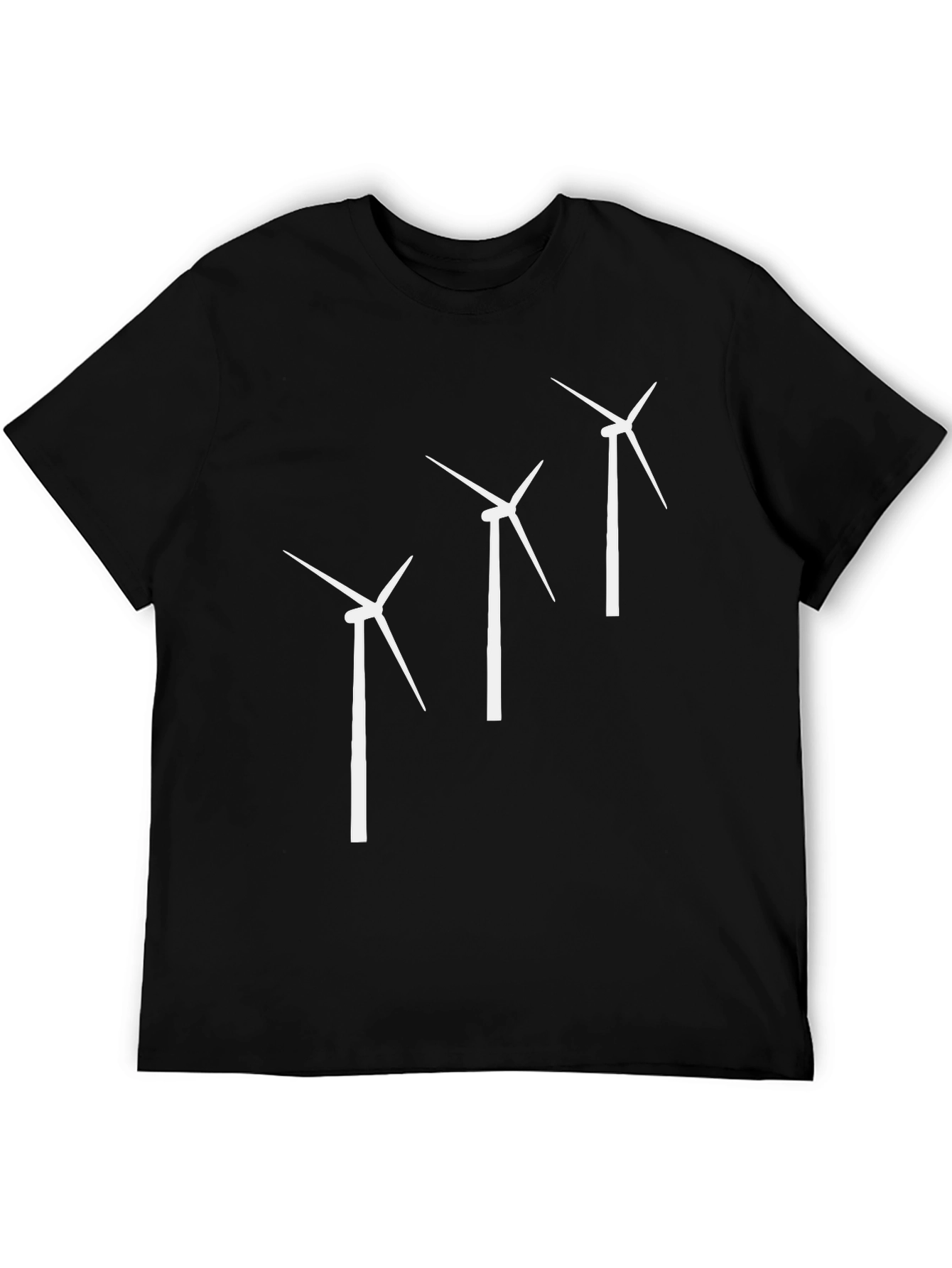Wind Turbine Graphic Tee - Sustainable Style