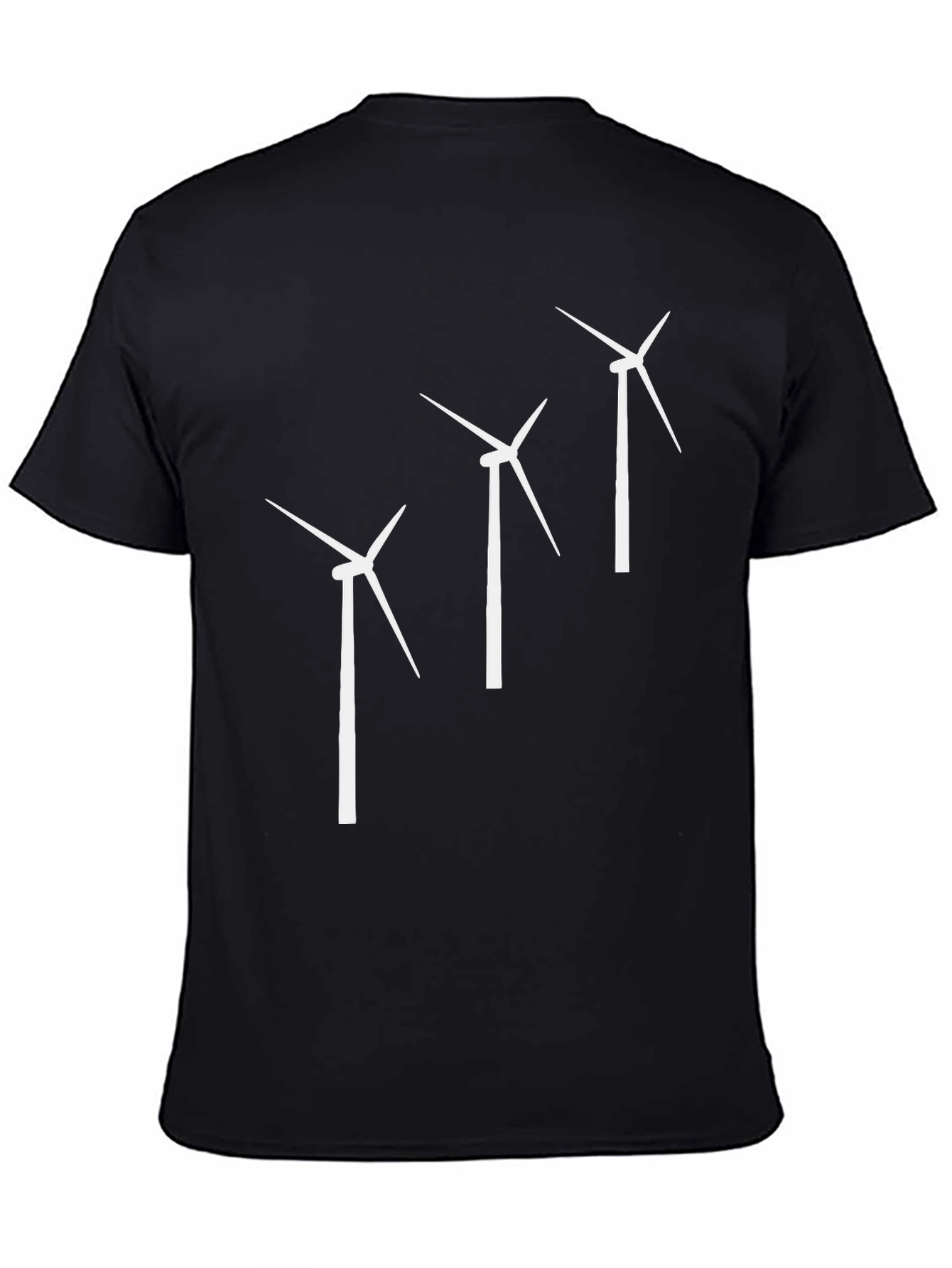 Wind Turbine Graphic Tee - Sustainable Style