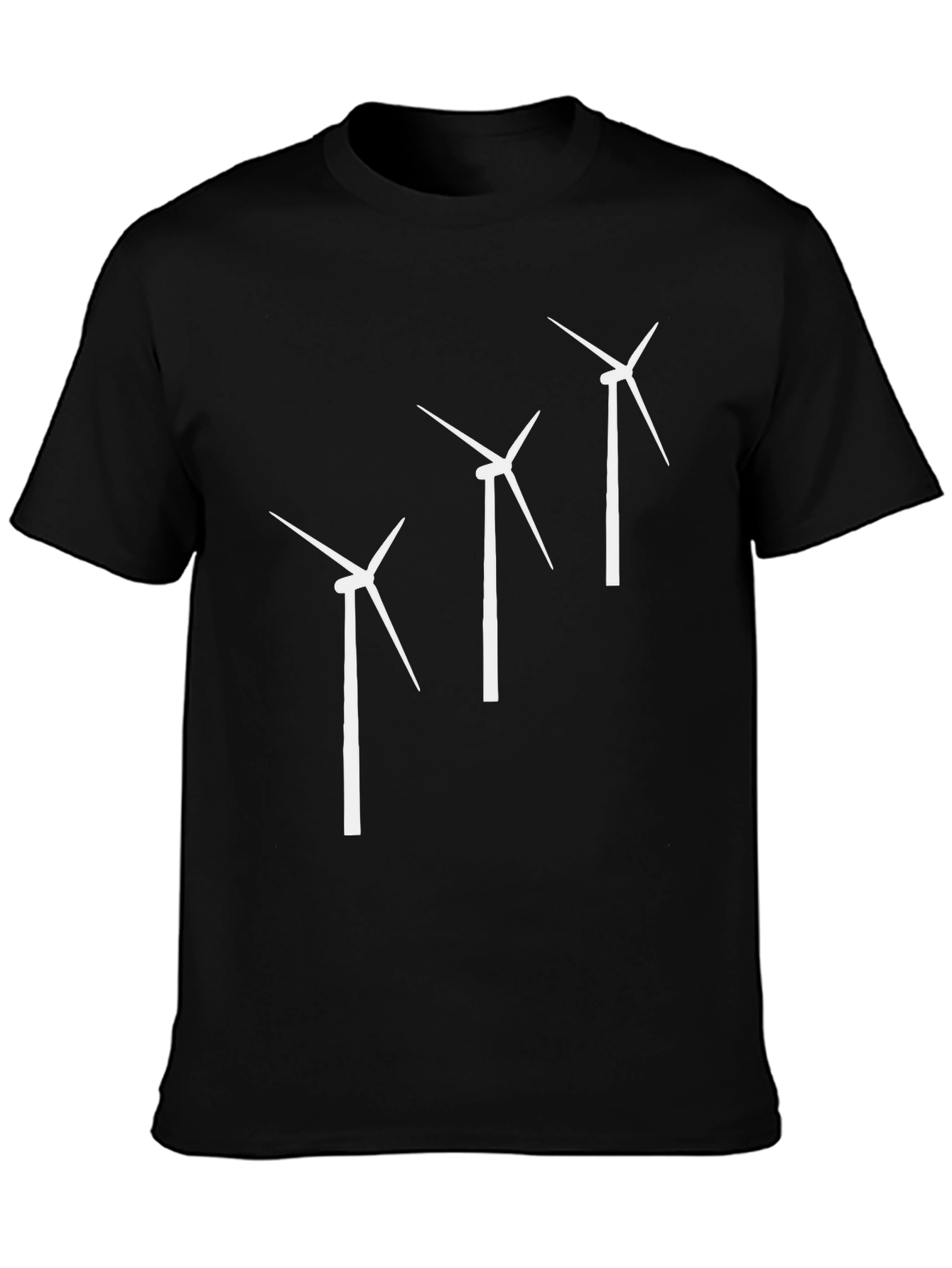 Wind Turbine Graphic Tee - Sustainable Style