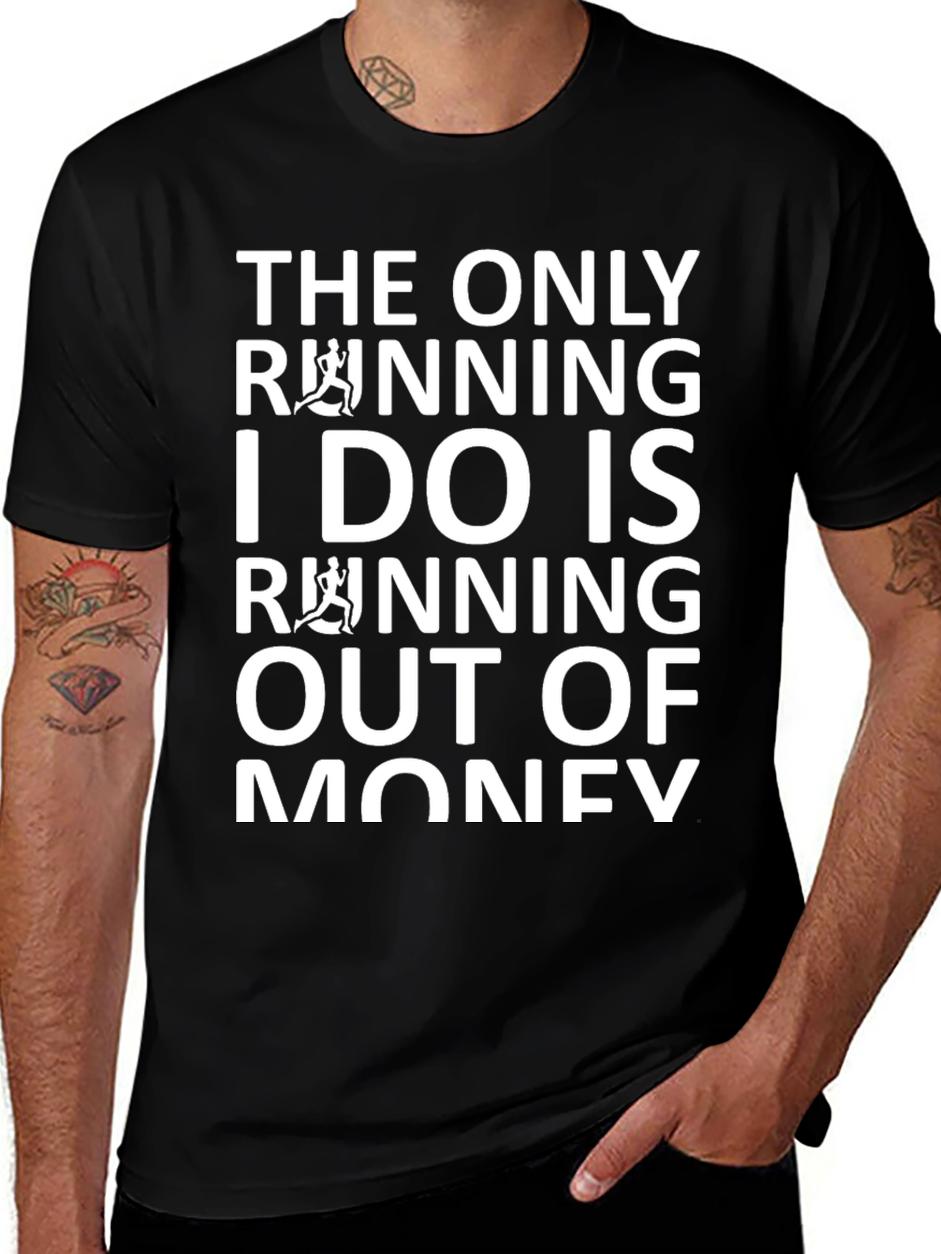 Funny Running Out of Money T-Shirt