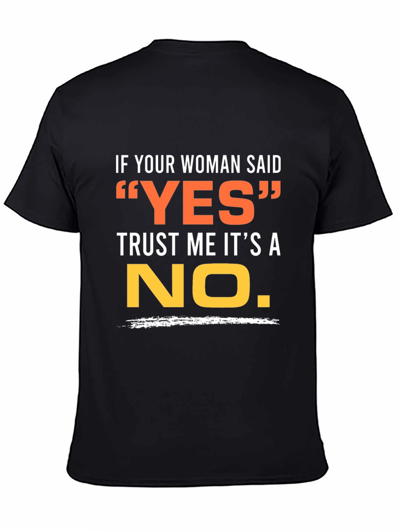Funny Mens T-Shirt - If Your Woman Said YES