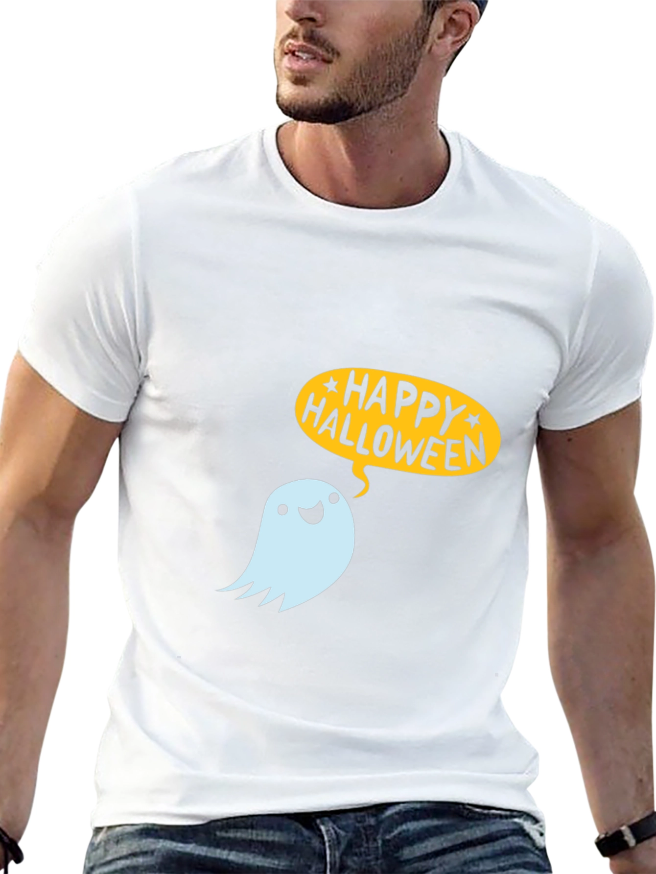 Happy Halloween Ghost T-Shirt - Spooky Season