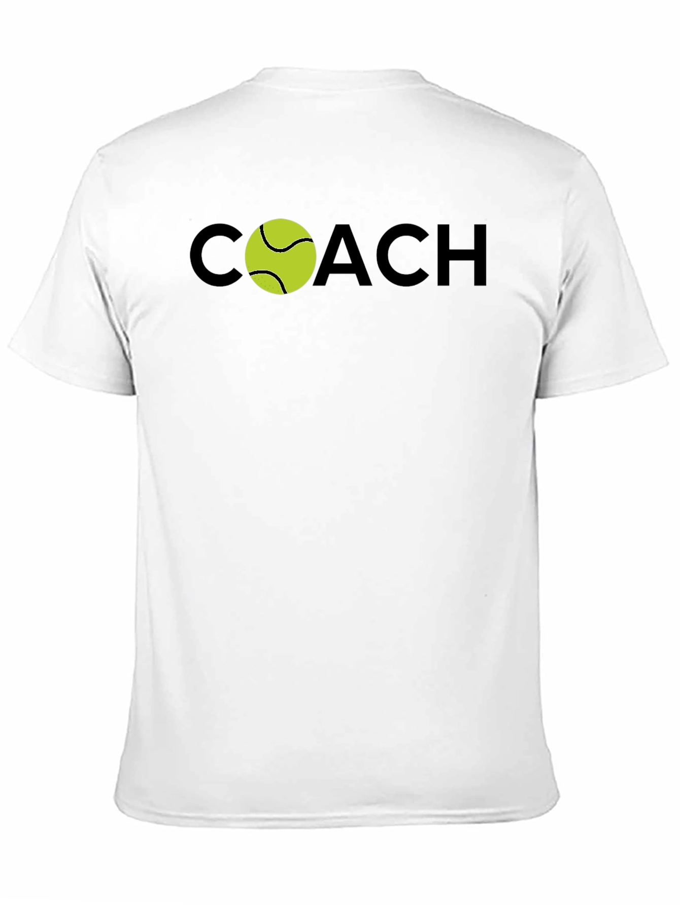 Tennis Coach T-Shirt - Black Stylish Design