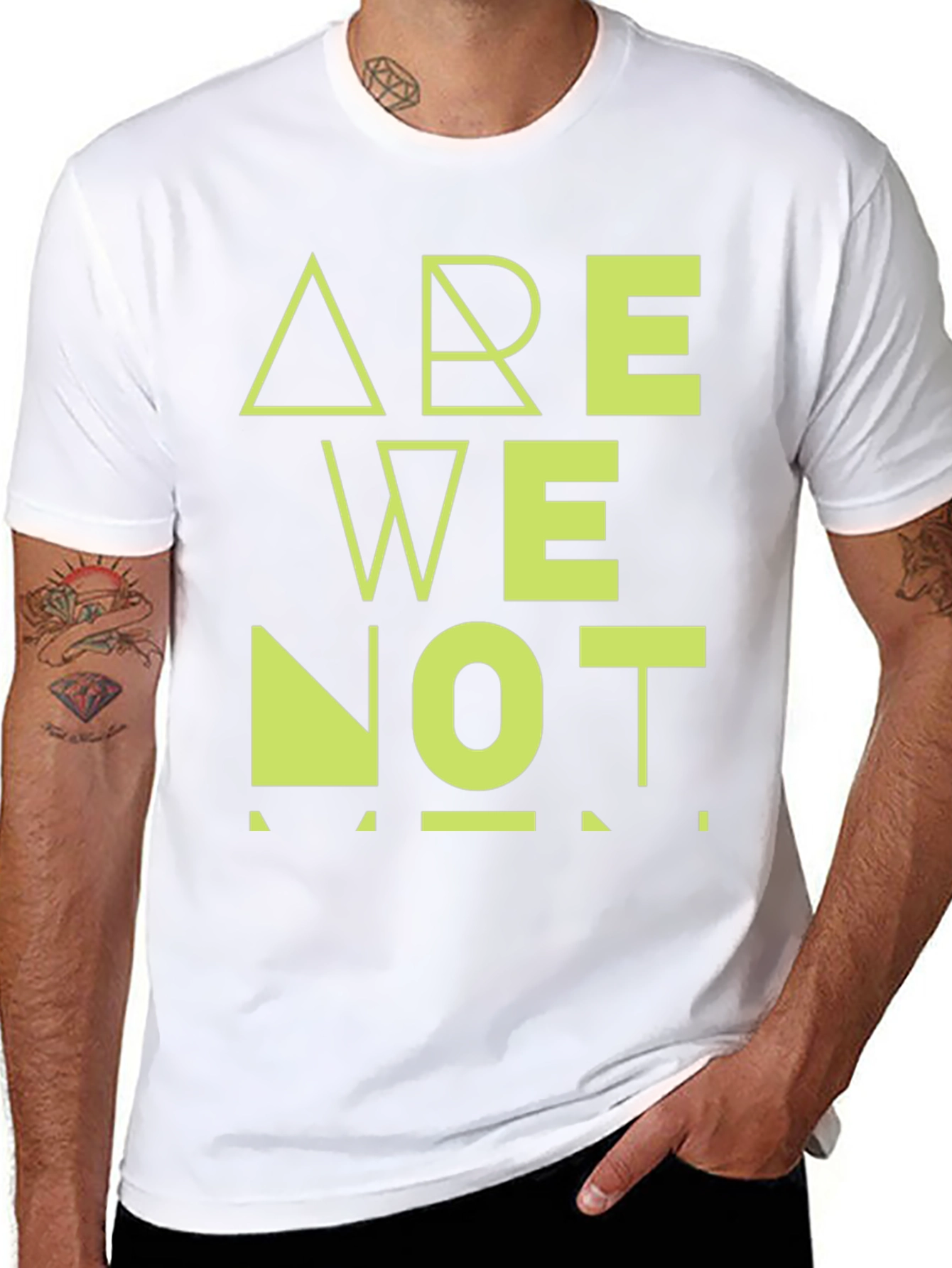 Are We Not Men? Graphic Black T-Shirt