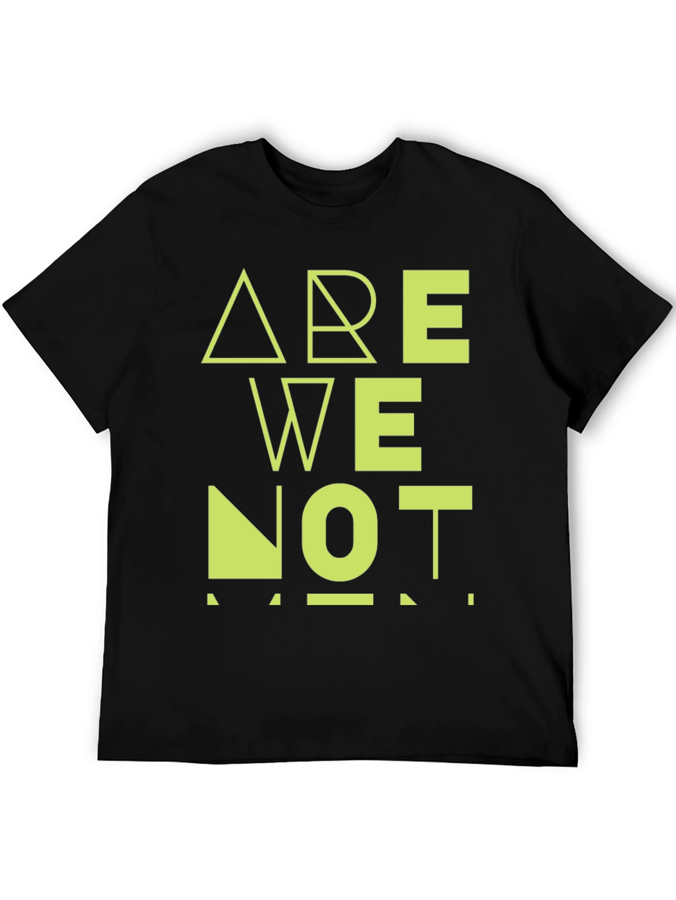 Are We Not Men? Graphic Black T-Shirt