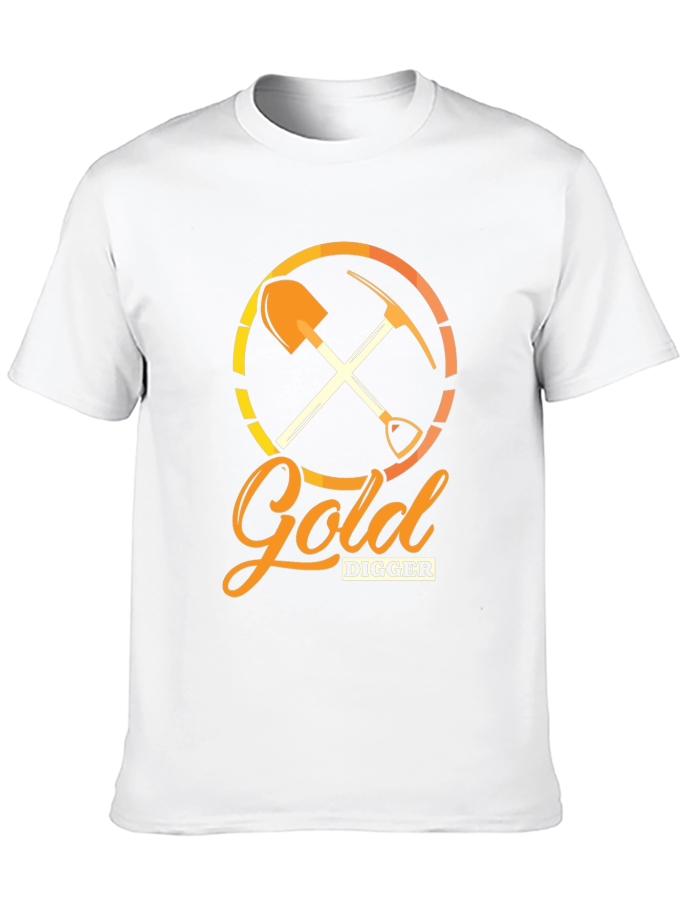 Gold Digger Graphic Tee - Black Cotton Crew Neck