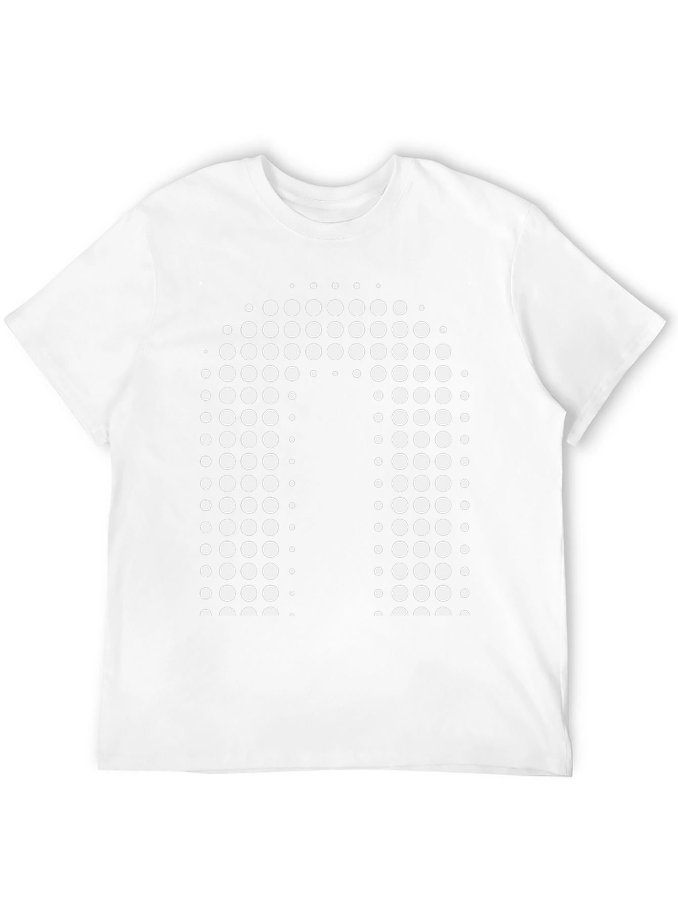 Modern Black Tee with White Dot Design