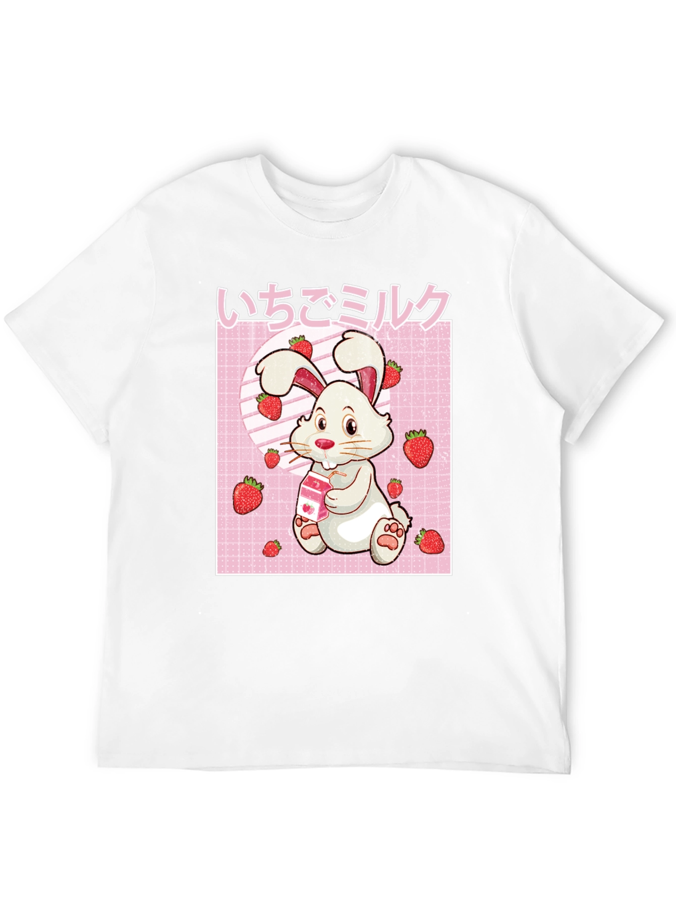 Cute Strawberry Milk Rabbit T-Shirt