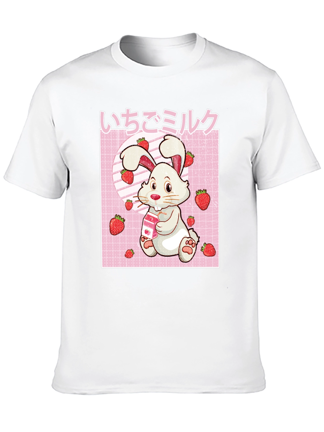 Cute Strawberry Milk Rabbit T-Shirt