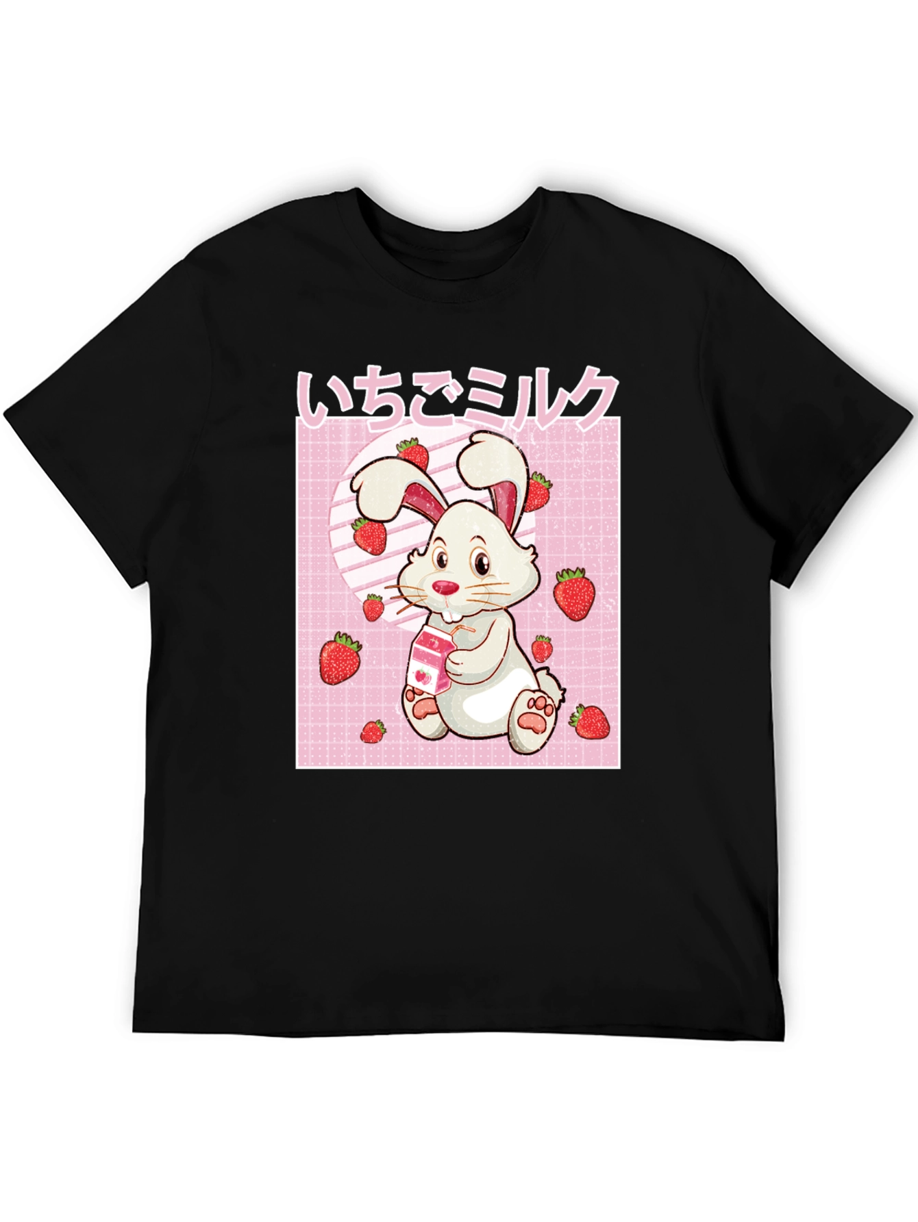 Cute Strawberry Milk Rabbit T-Shirt