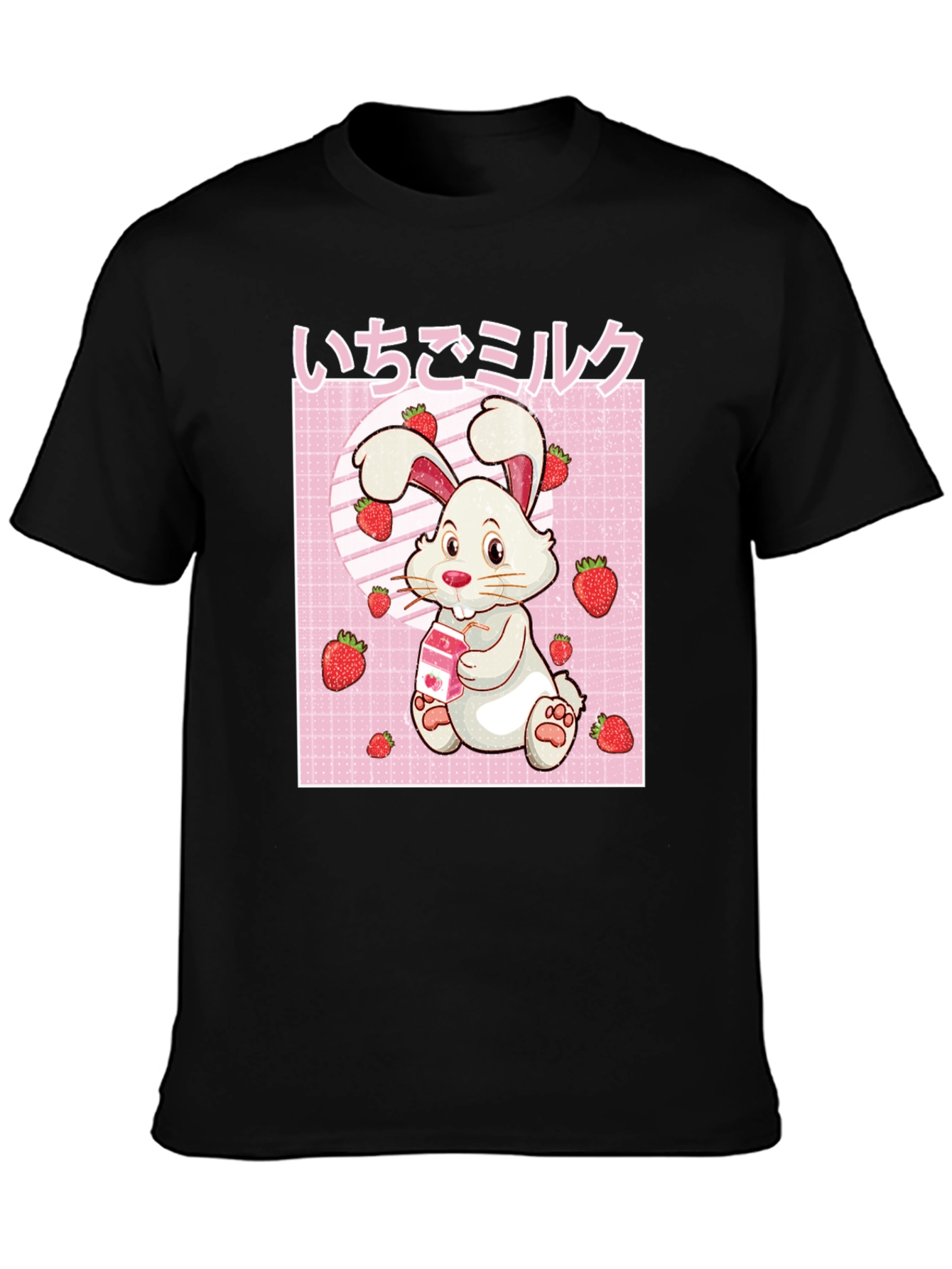 Cute Strawberry Milk Rabbit T-Shirt