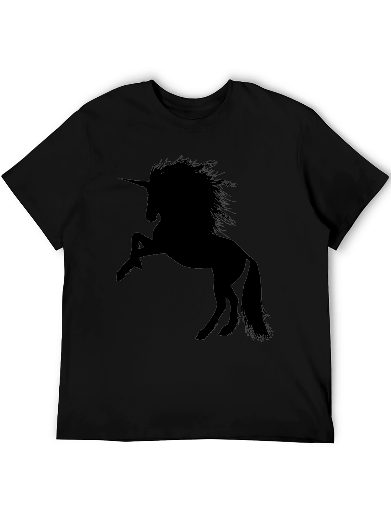 Unicorn Silhouette Black T-Shirt